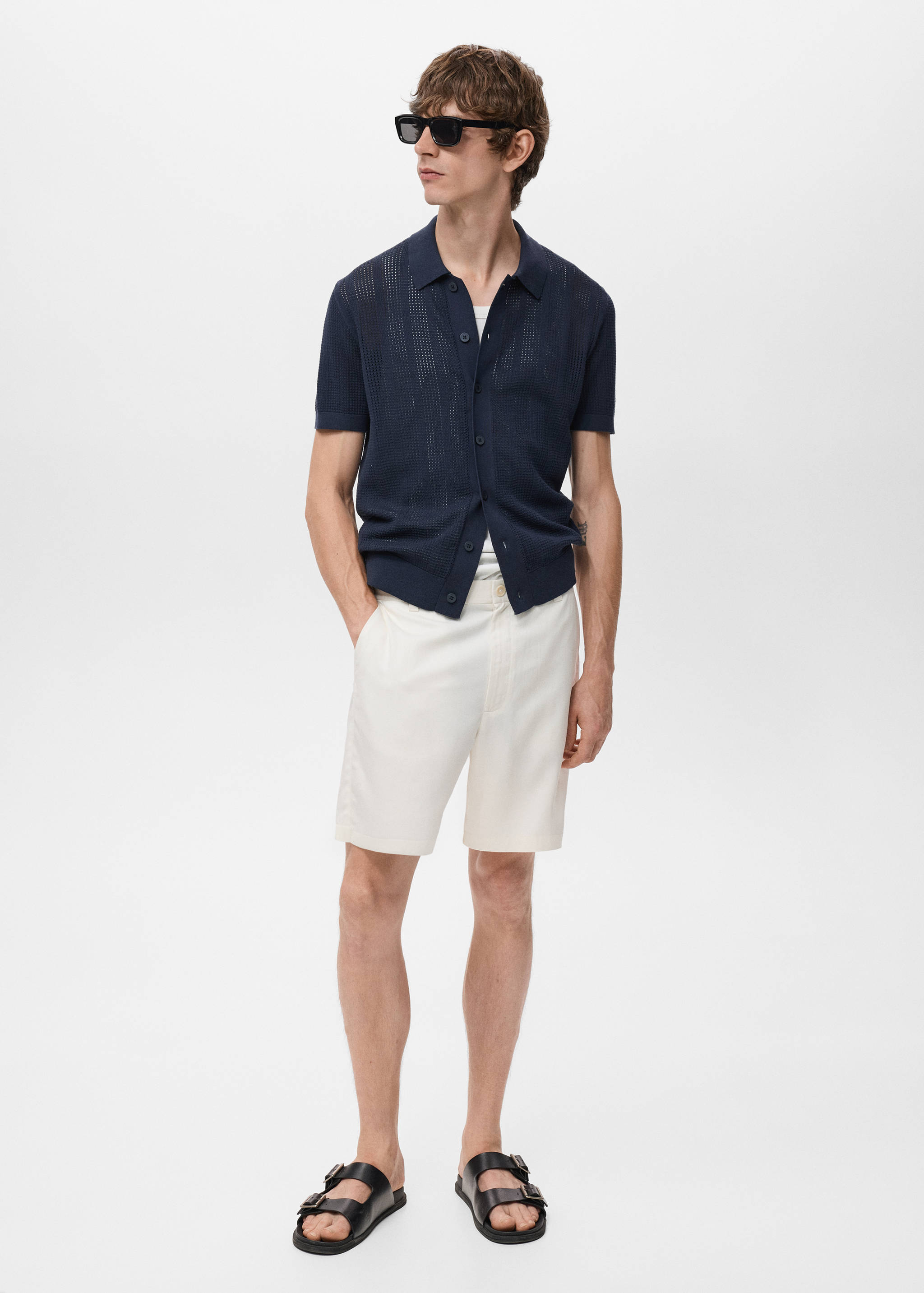 Prugasta rupičasta pletena košulja - Opći prikaz