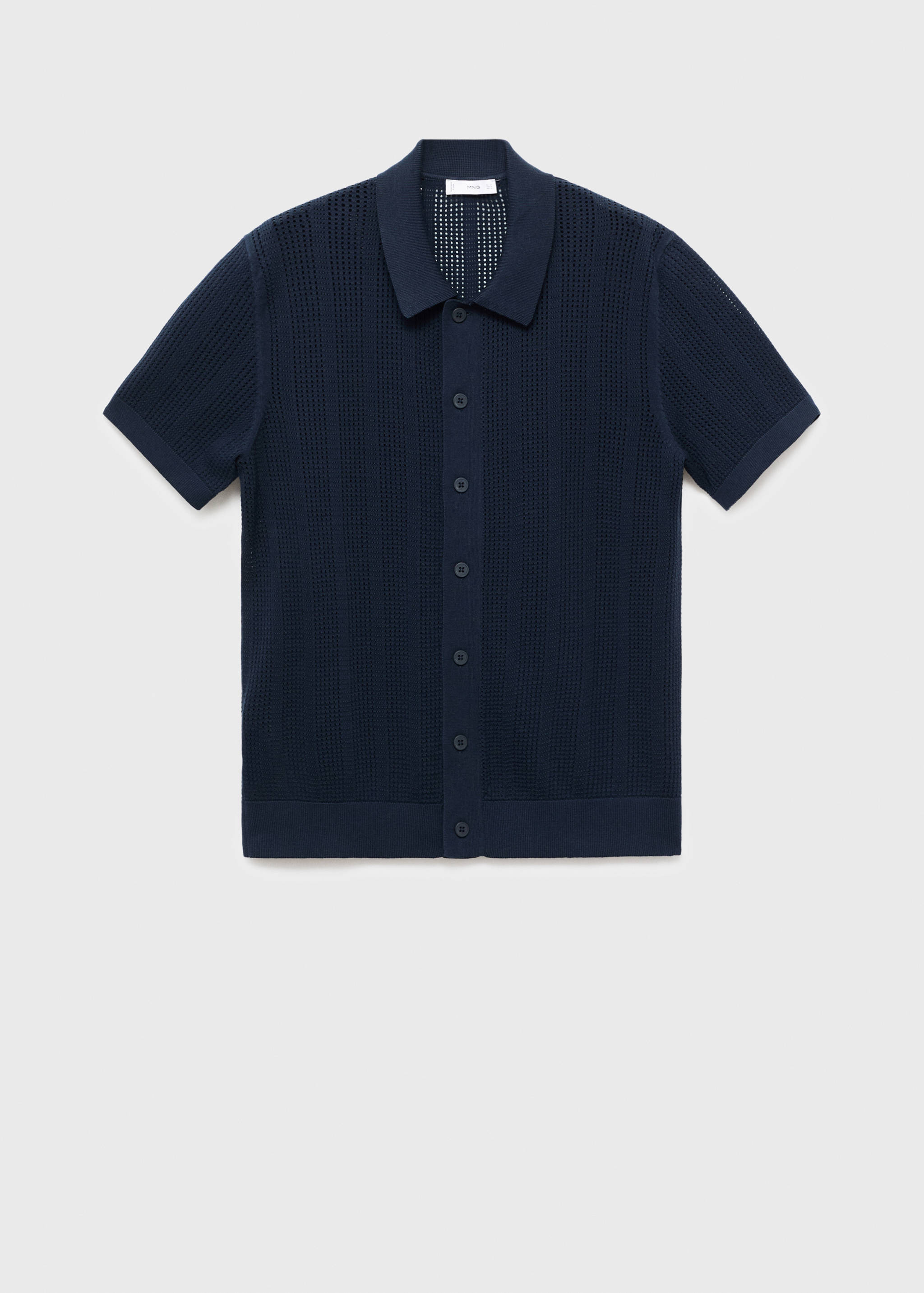 Prugasta rupičasta pletena košulja - Artikl bez modela