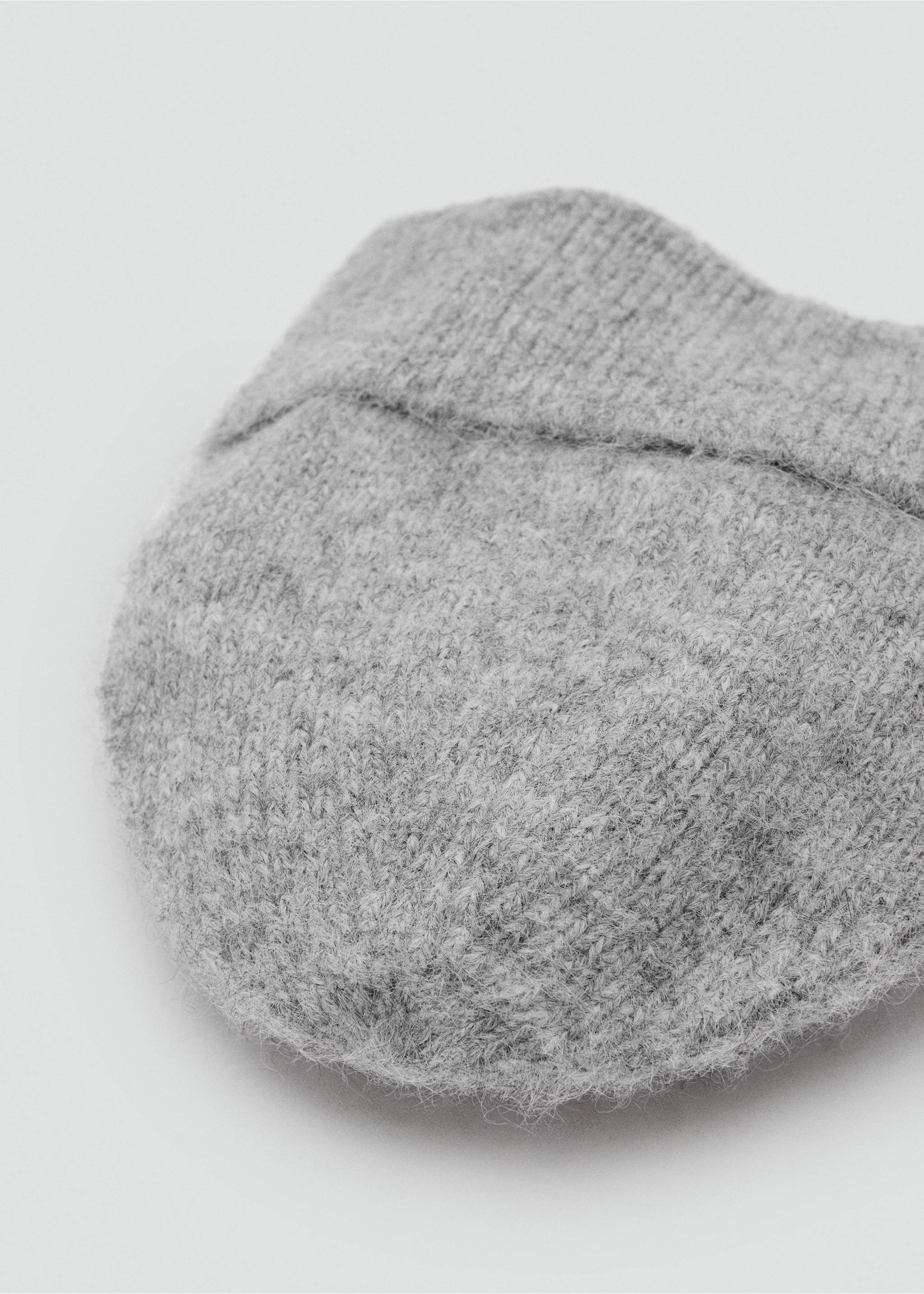 Rib-knit cap - Details of the article 1, Medium Heather Grey. Ref: 17087764-00.