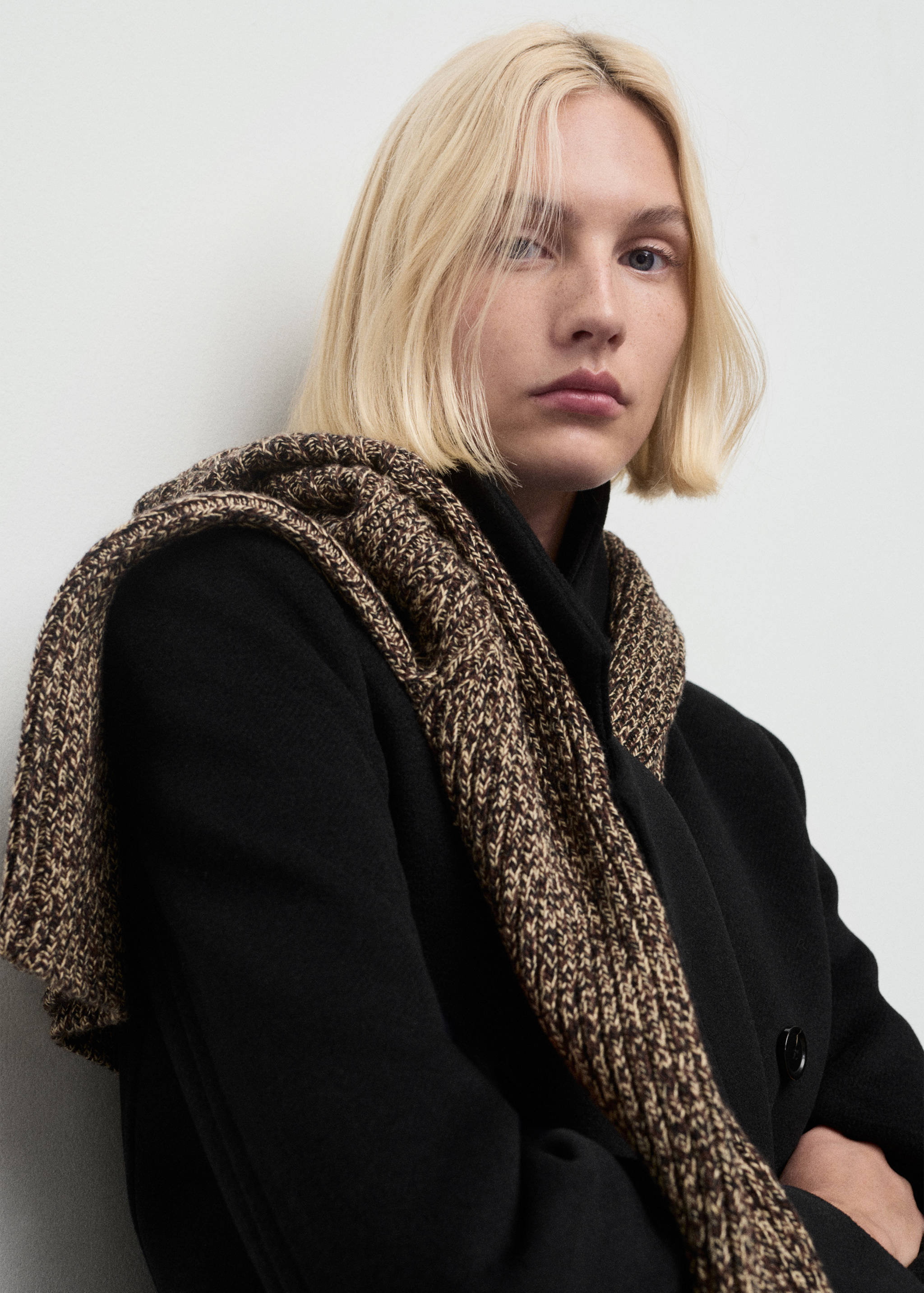 Sobretudo lã abotoadura dupla - Pormenor do artigo 1