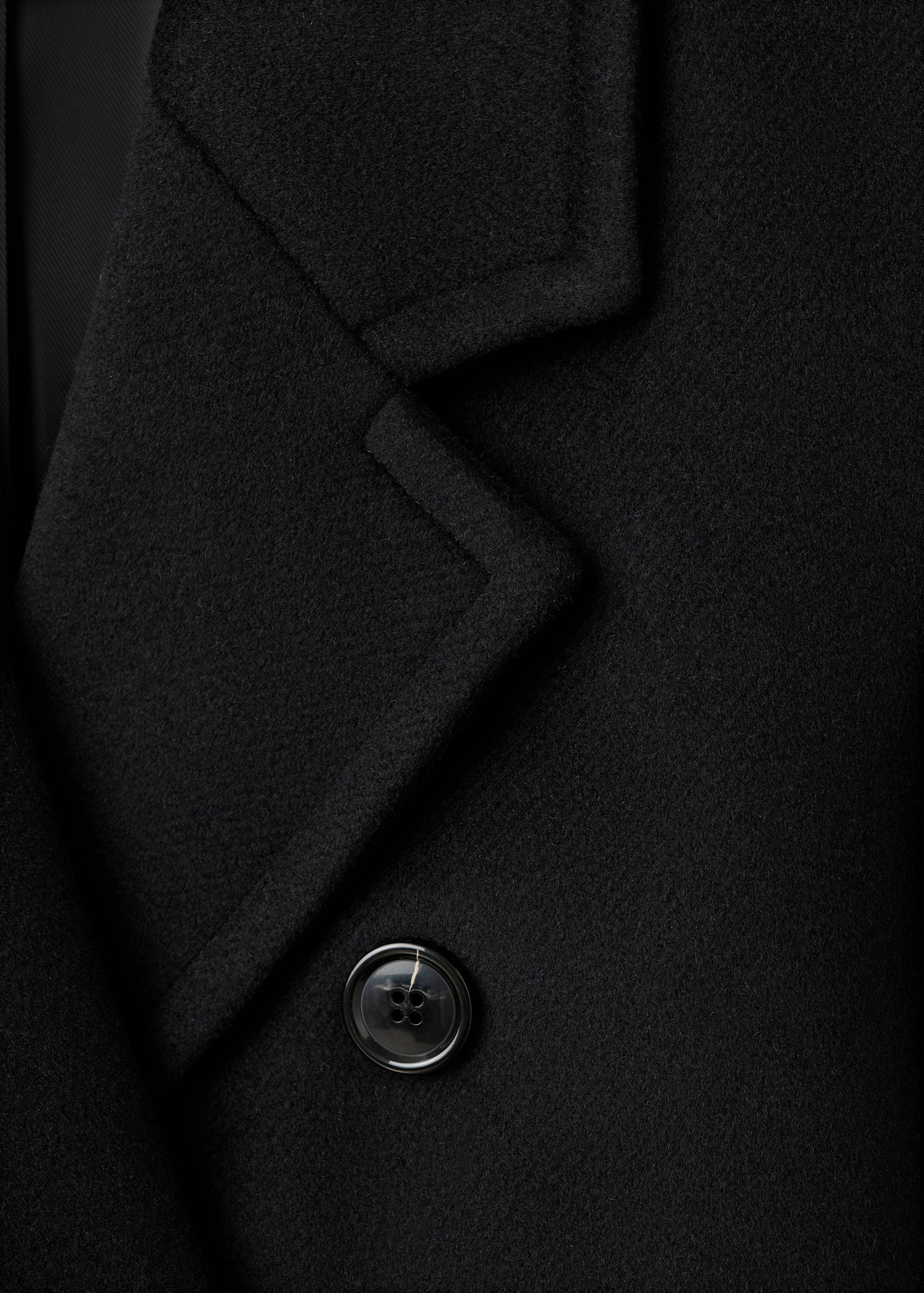 Sobretudo lã abotoadura dupla - Pormenor do artigo 8