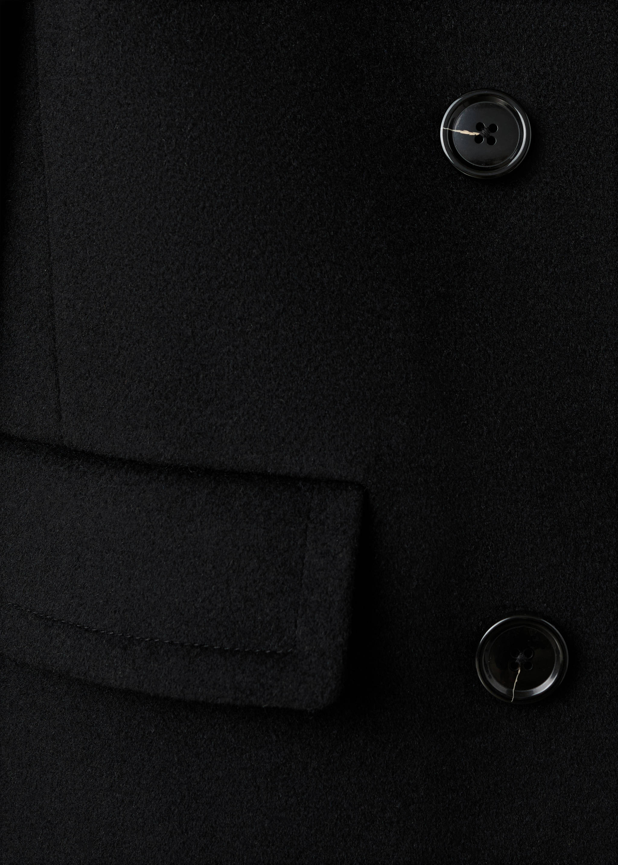 Sobretudo lã abotoadura dupla - Pormenor do artigo 0