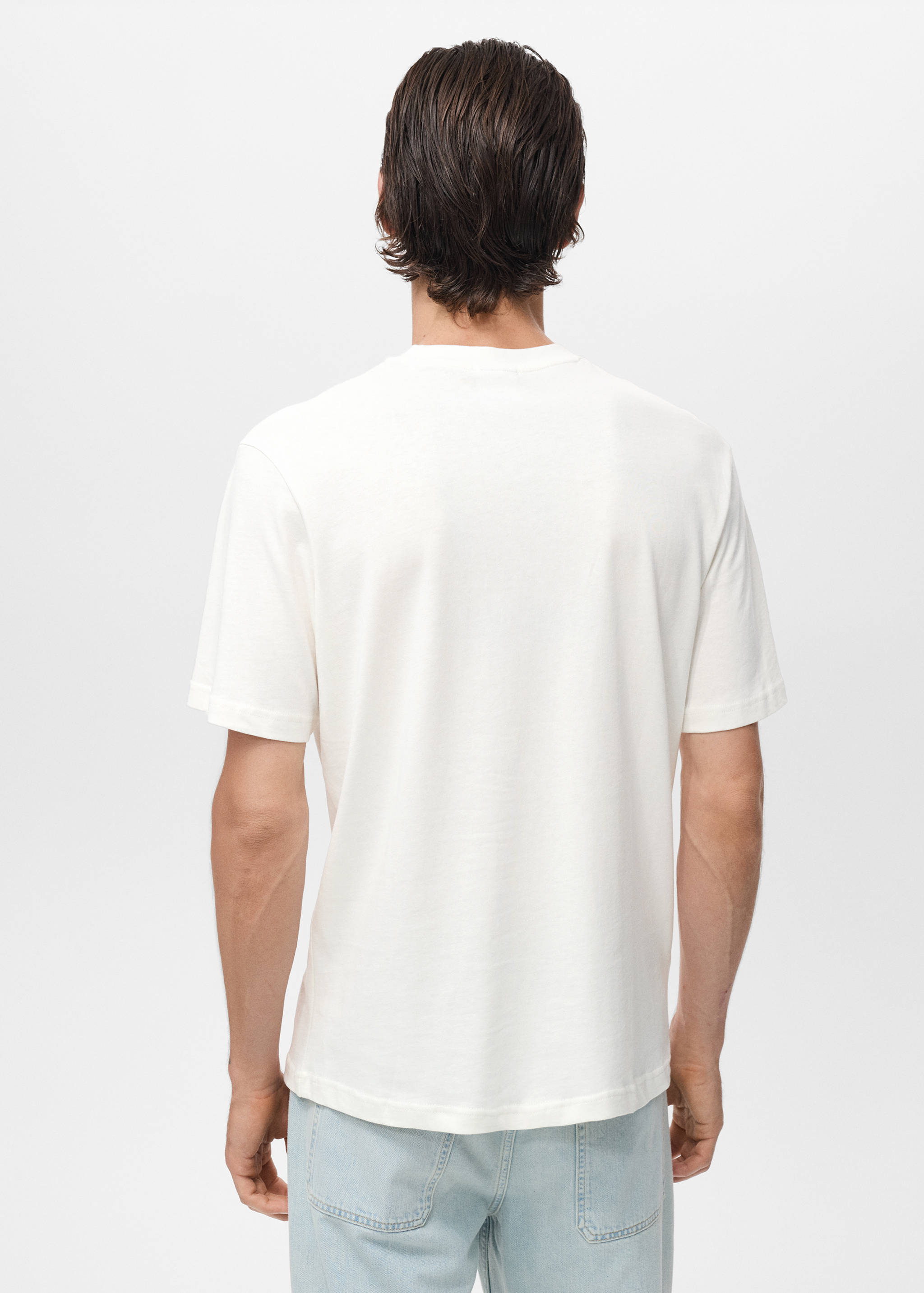 Футболка 100% хлопок с текстом - Обратная сторона изделия