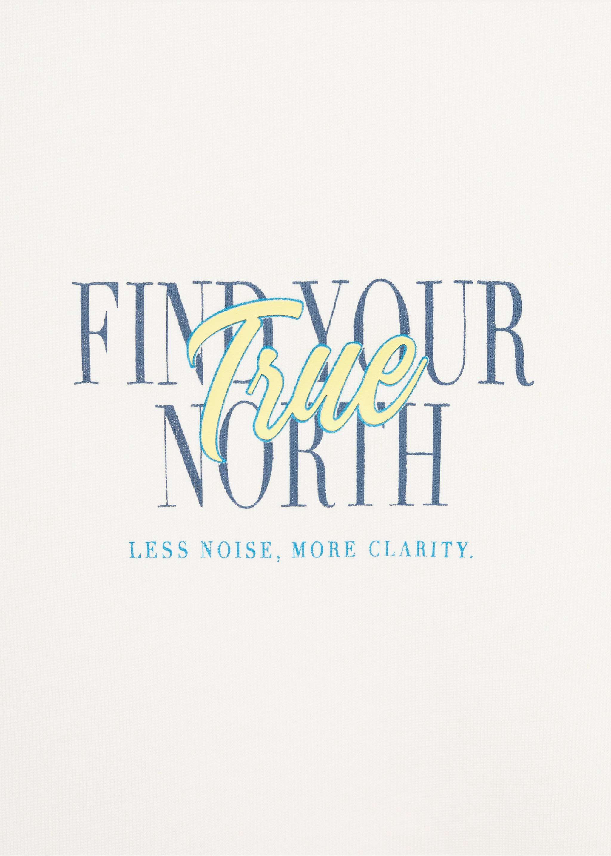 Футболка 100% хлопок с текстом - Деталь изделия 8, Грязно-белый. Ref: 17087770-00.