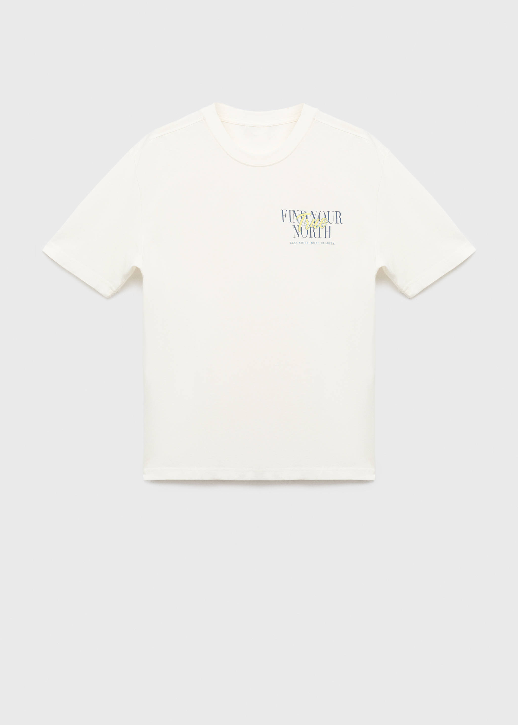 100% cotton t-shirt text - Article without model