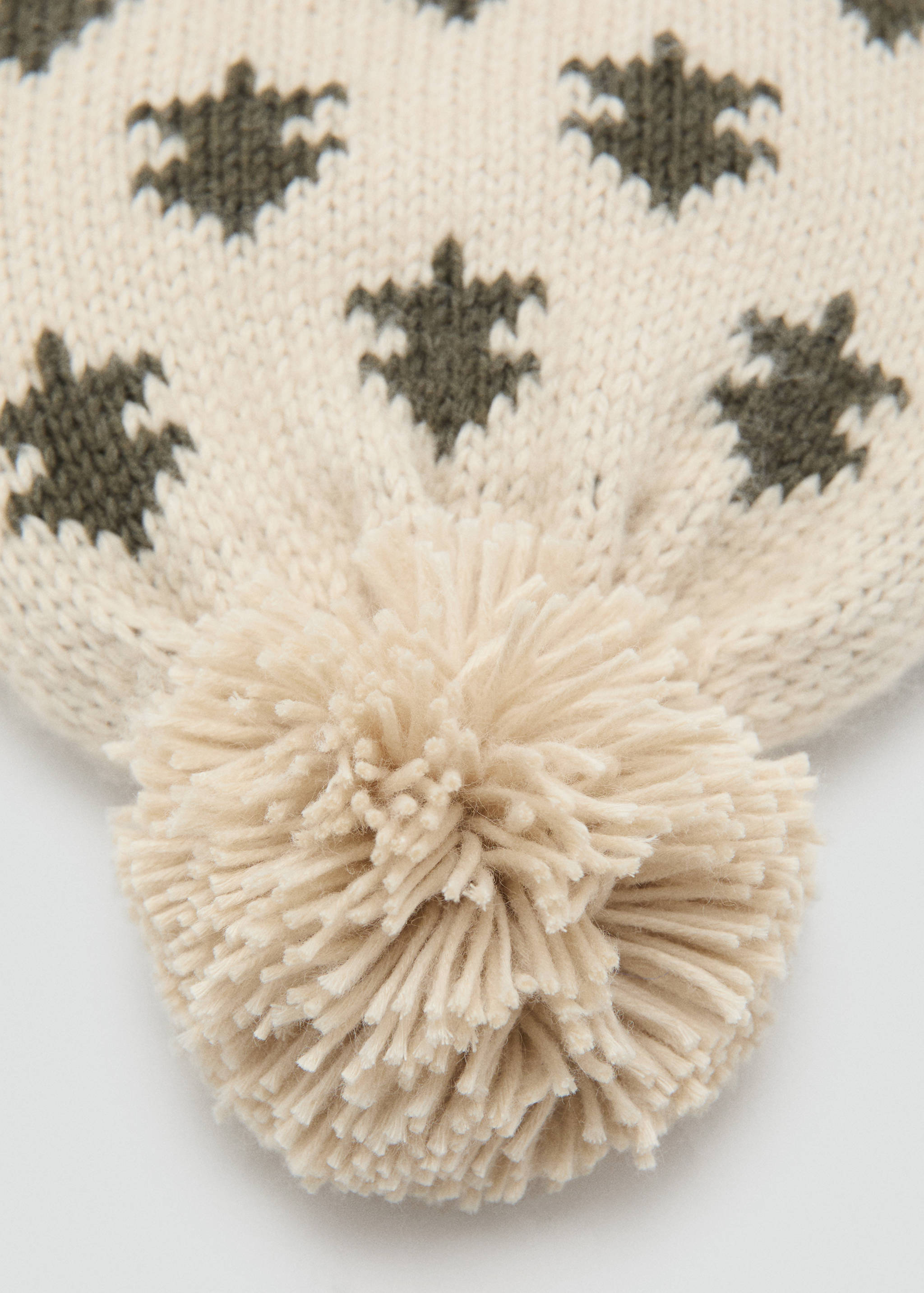 Bonnet brodé à pompon - Détail de l'article 1
