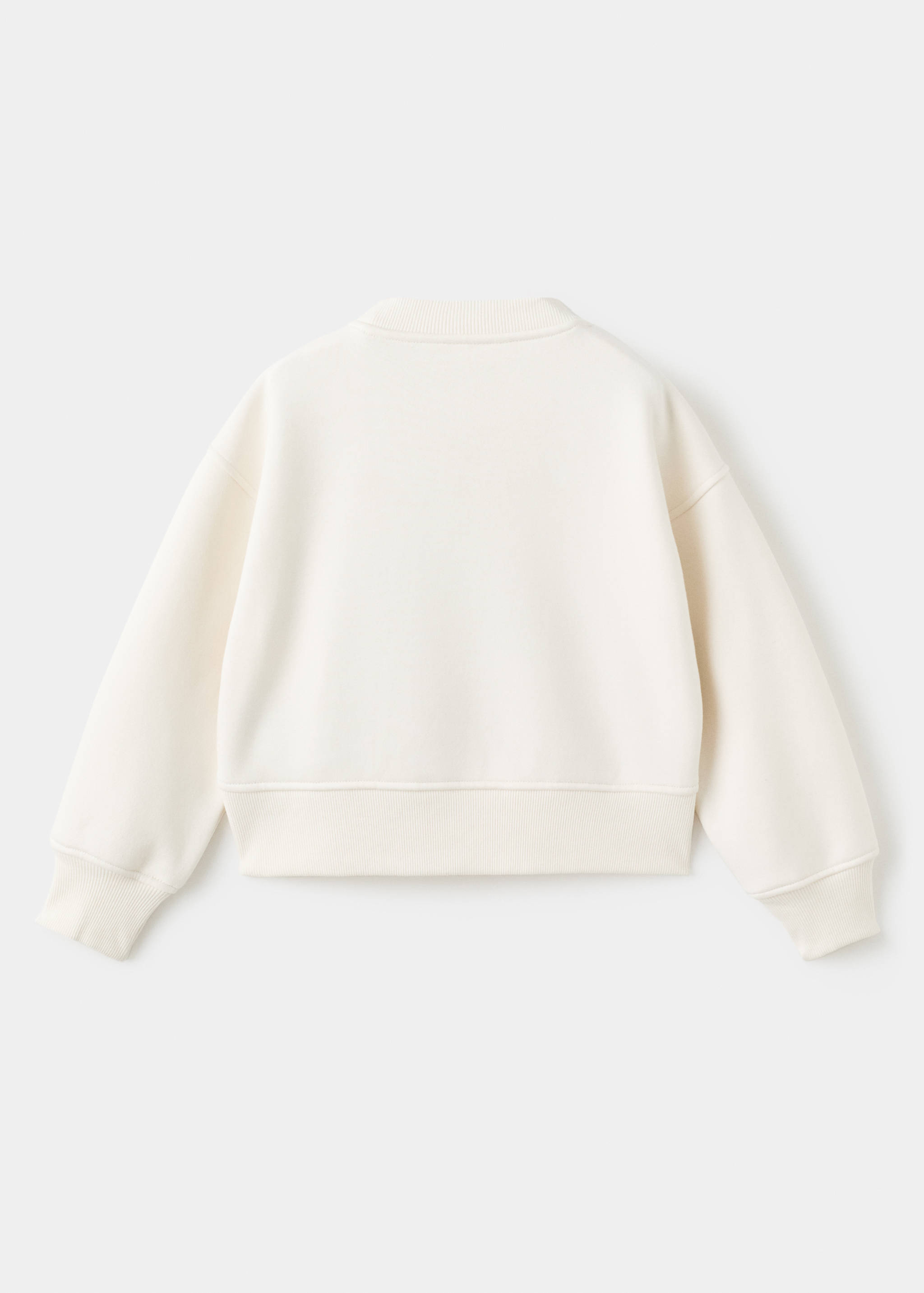 İşlemeli pamuklu sweatshirt - Ürünün arkası