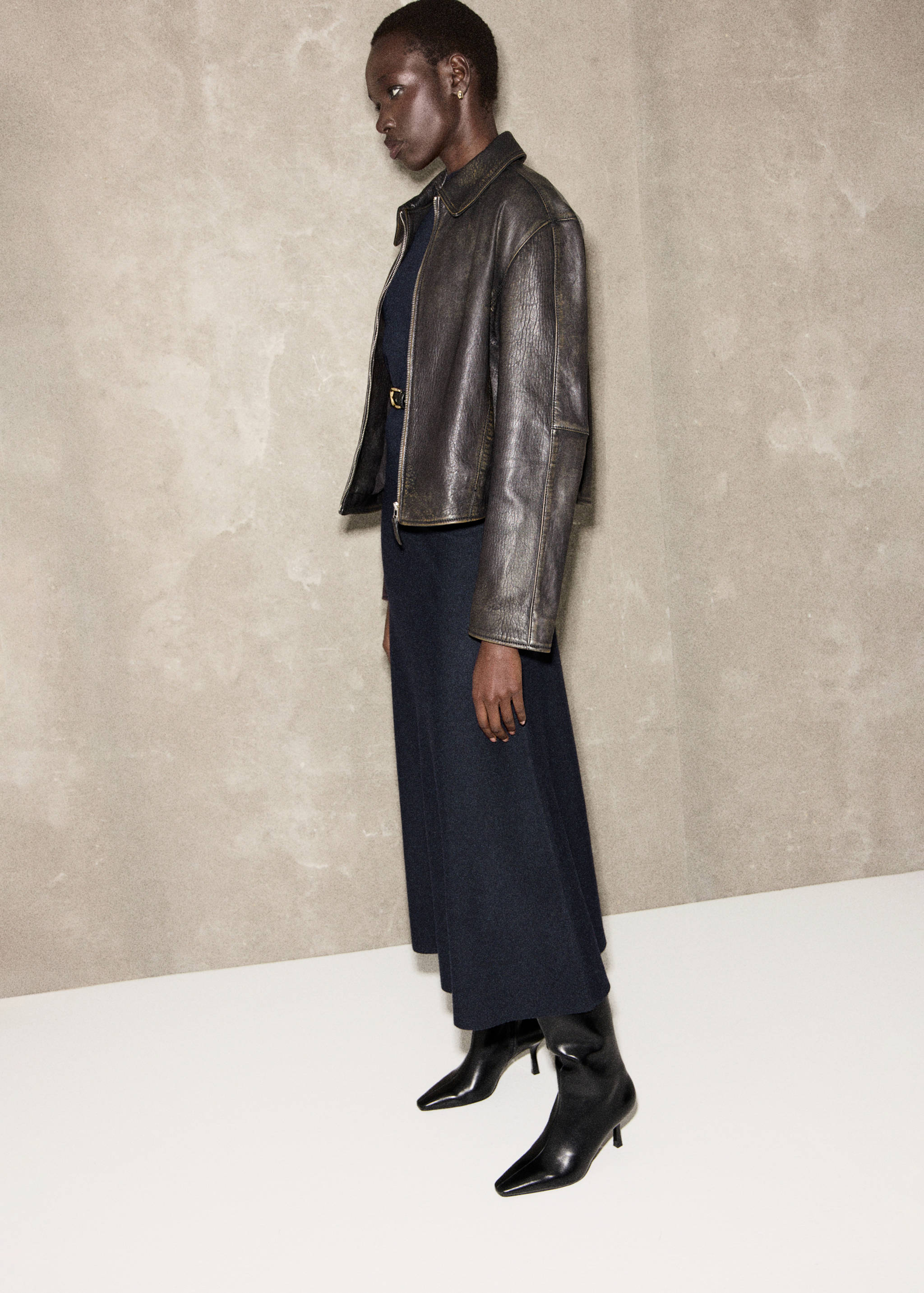 Wool-blend knitted skirt - General plane