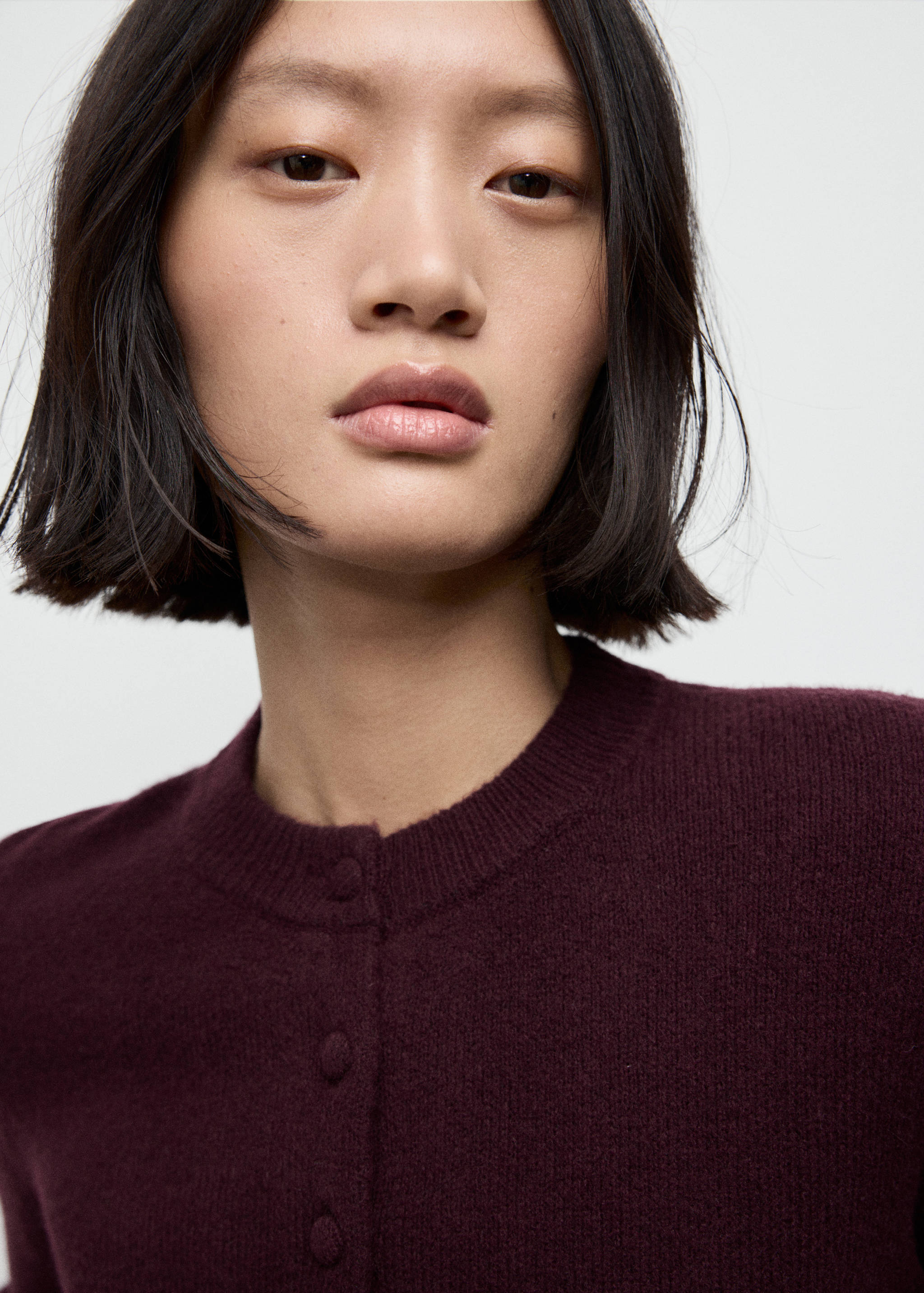 Ruffle  knit cardigan - Details of the article 1