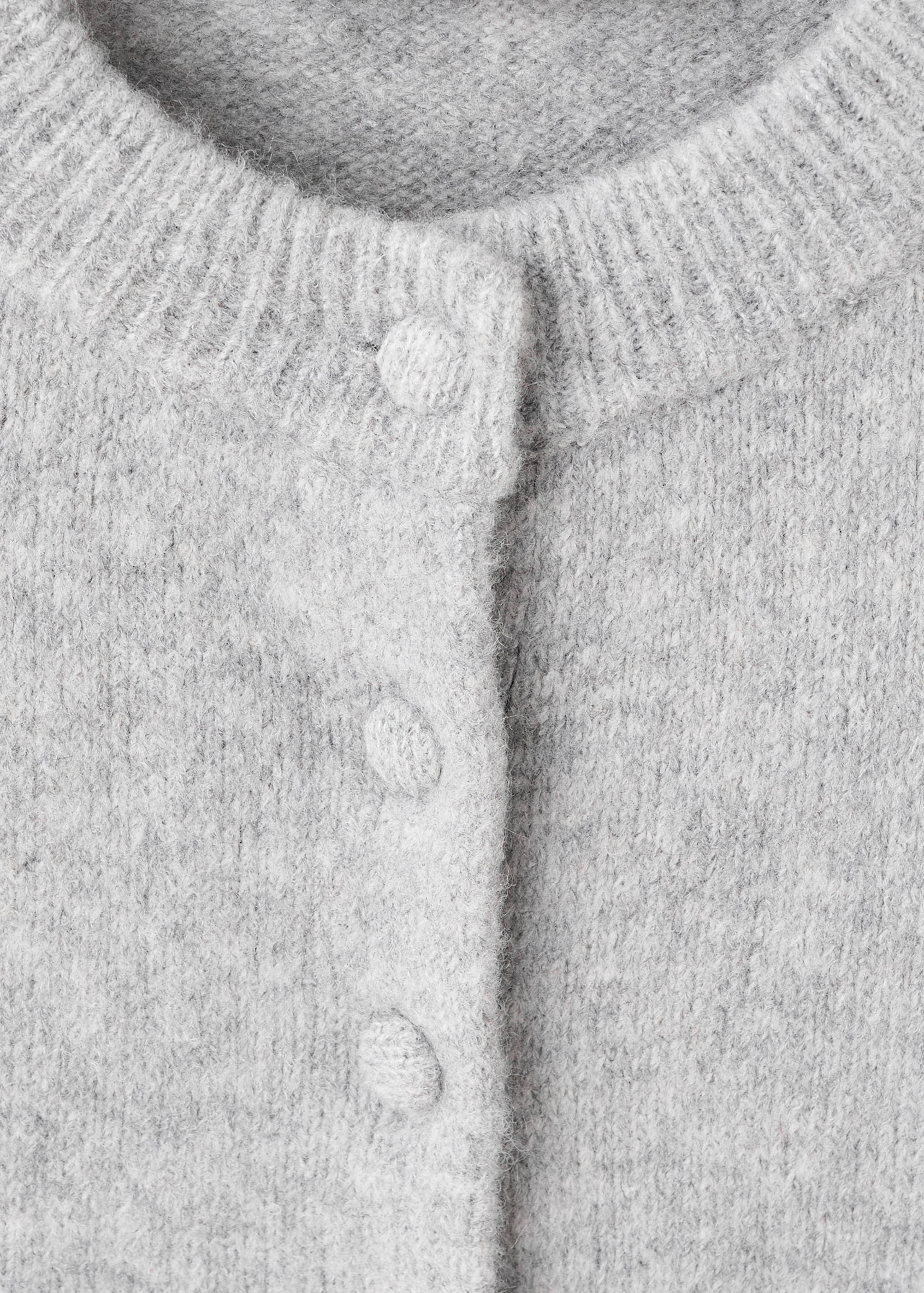 Úpletový kardigan s volány - Detail zboží 8