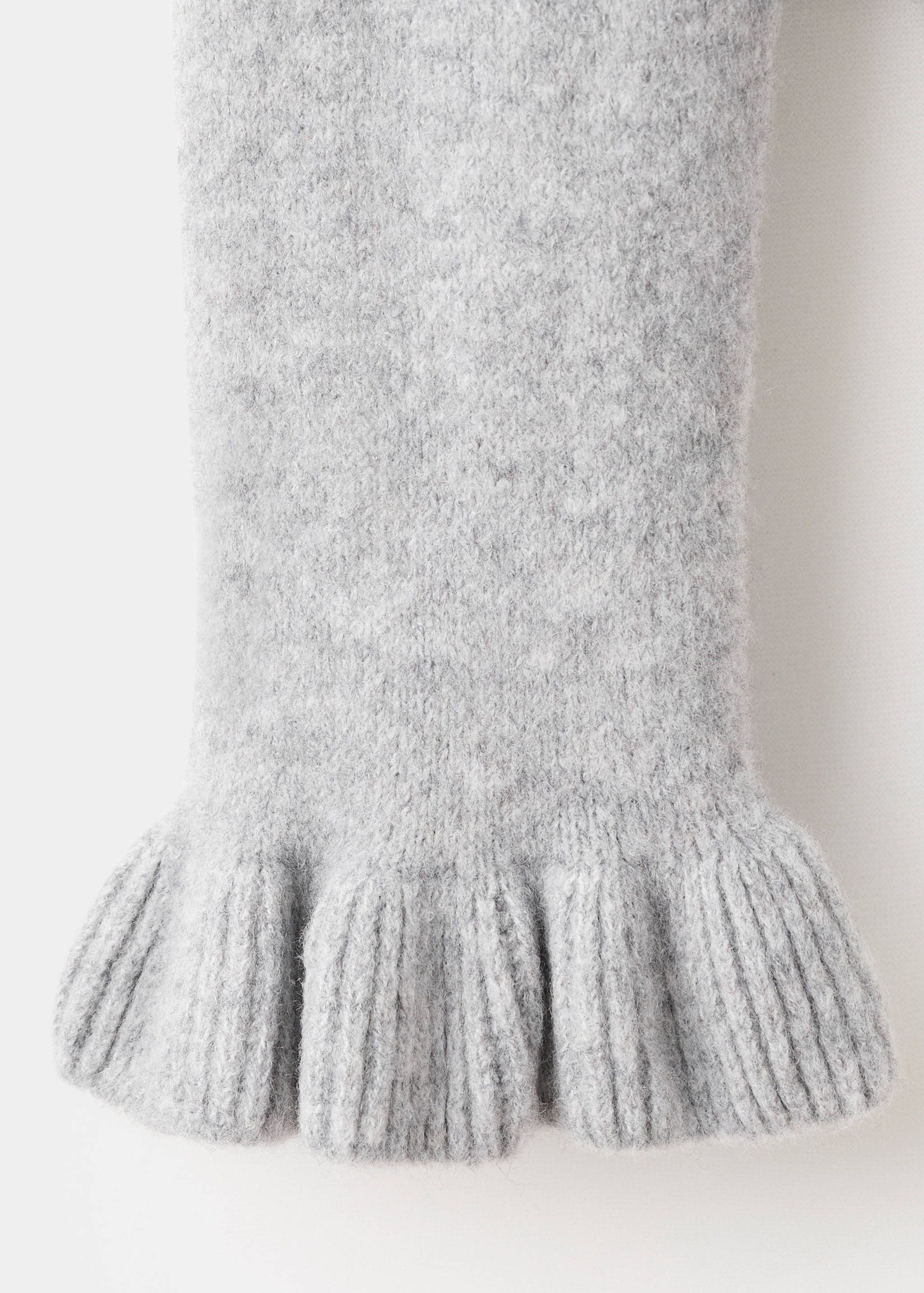 Úpletový kardigan s volány - Detail zboží 0