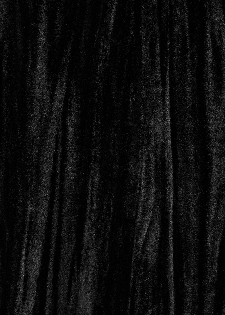 Lace velvet top — Black