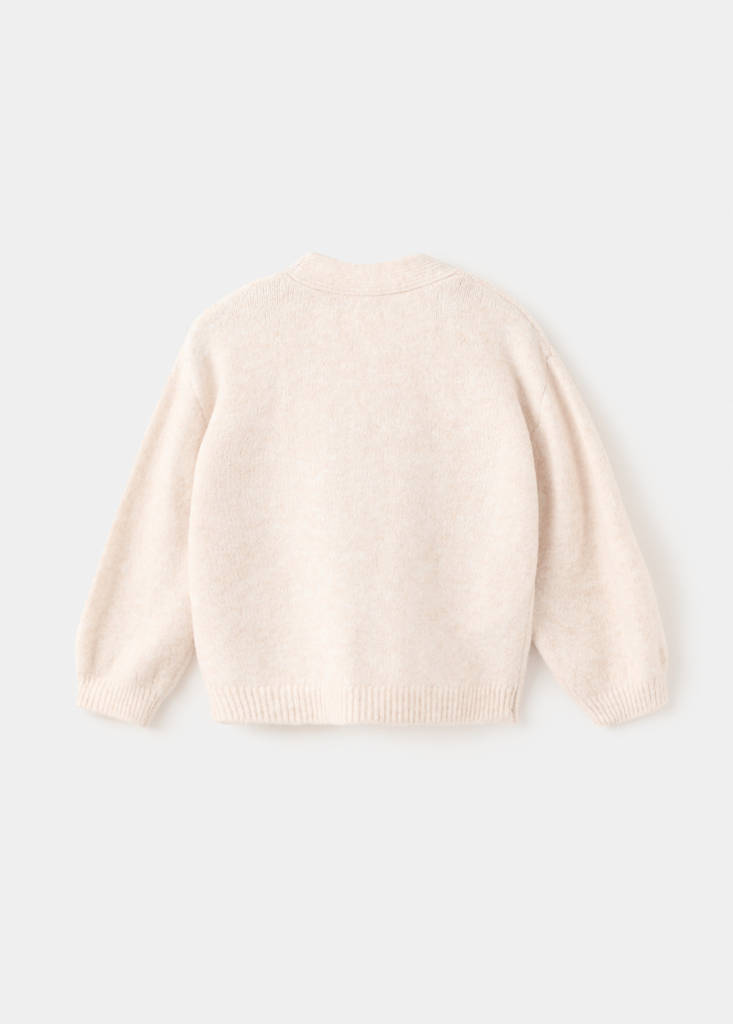 Knit cardigan — Beige