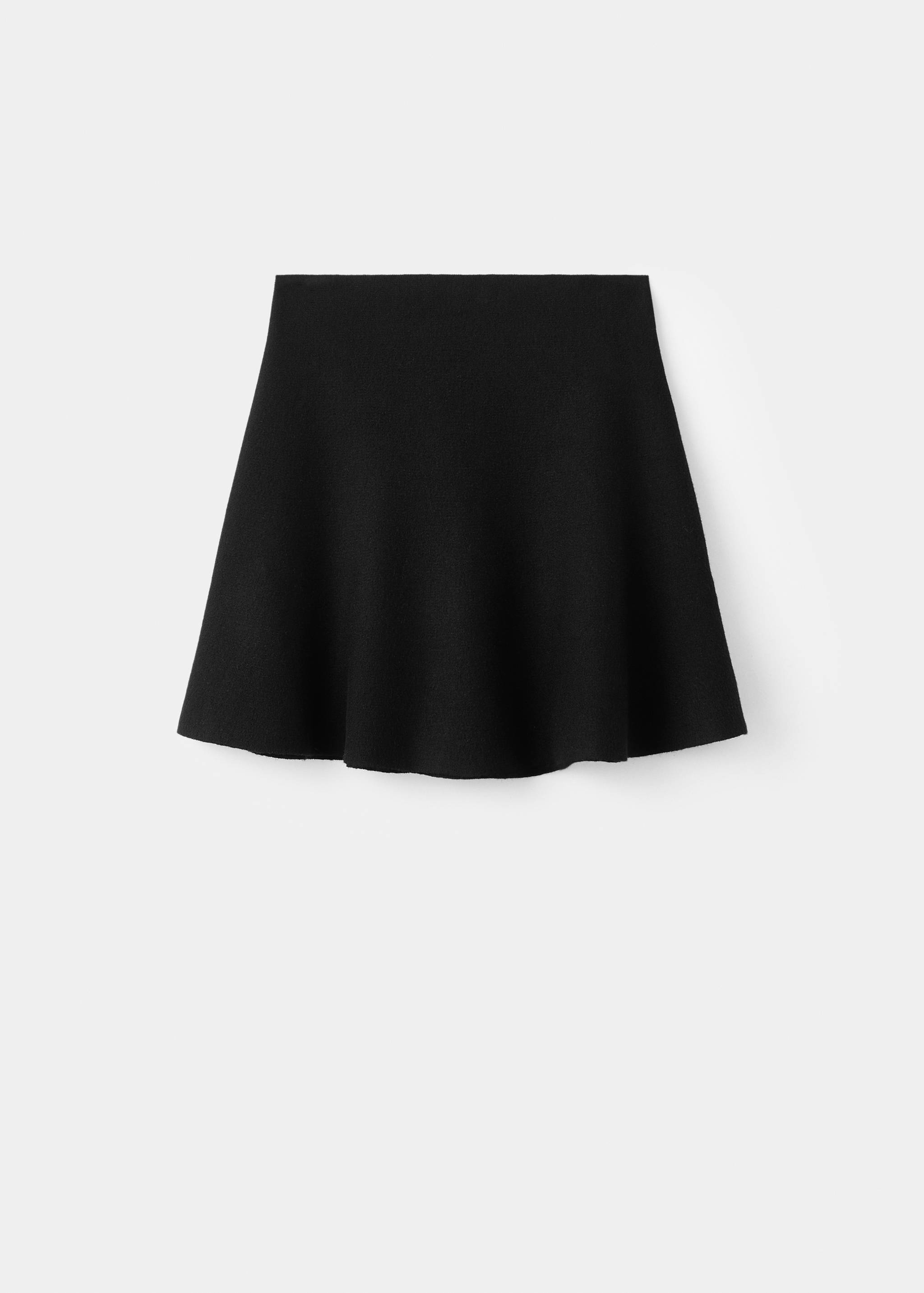 Flared knitted skirt - Article without model