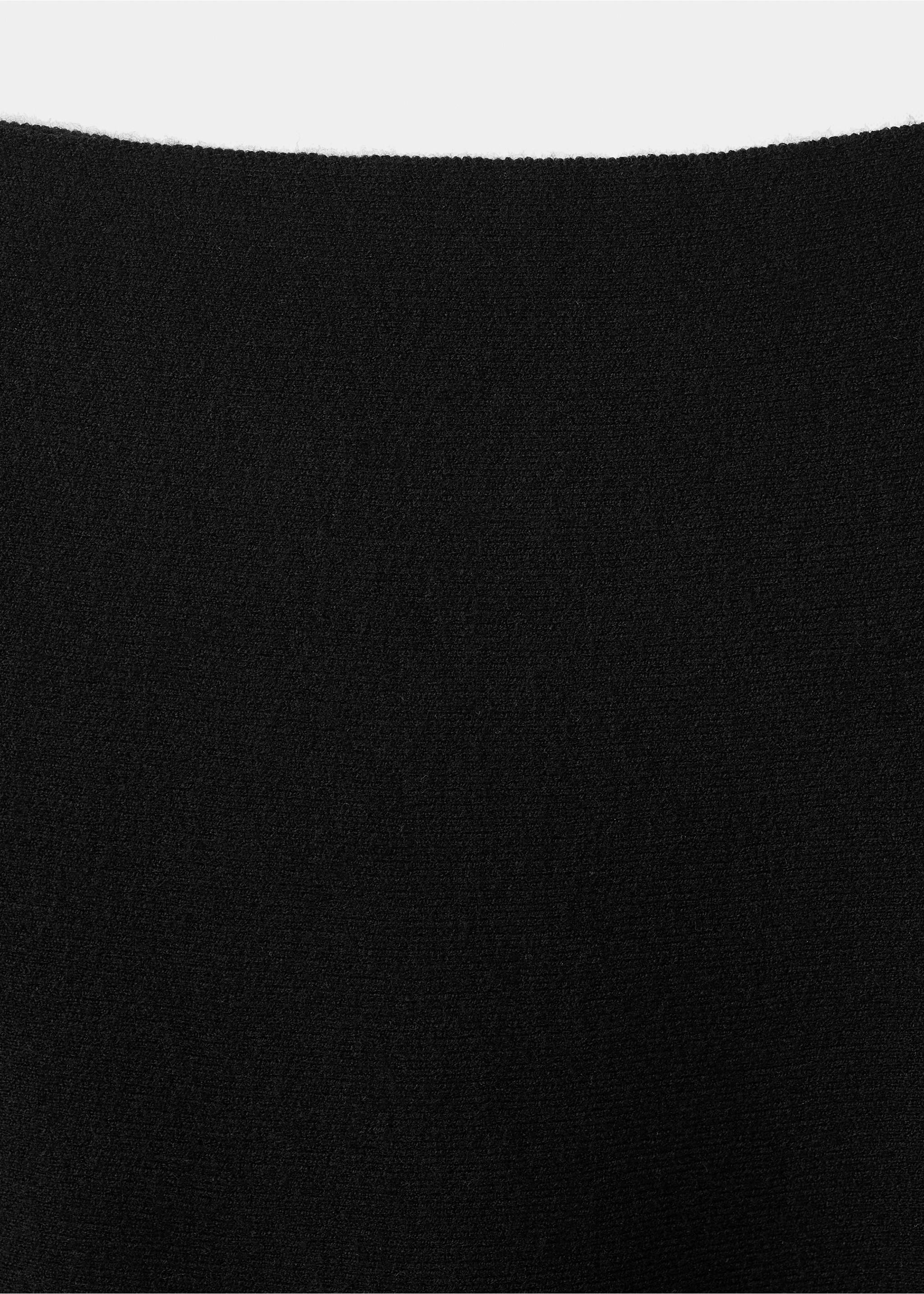 Falda punto evasé - Detalle del artículo 8, Negro. Ref: 17087787-00.