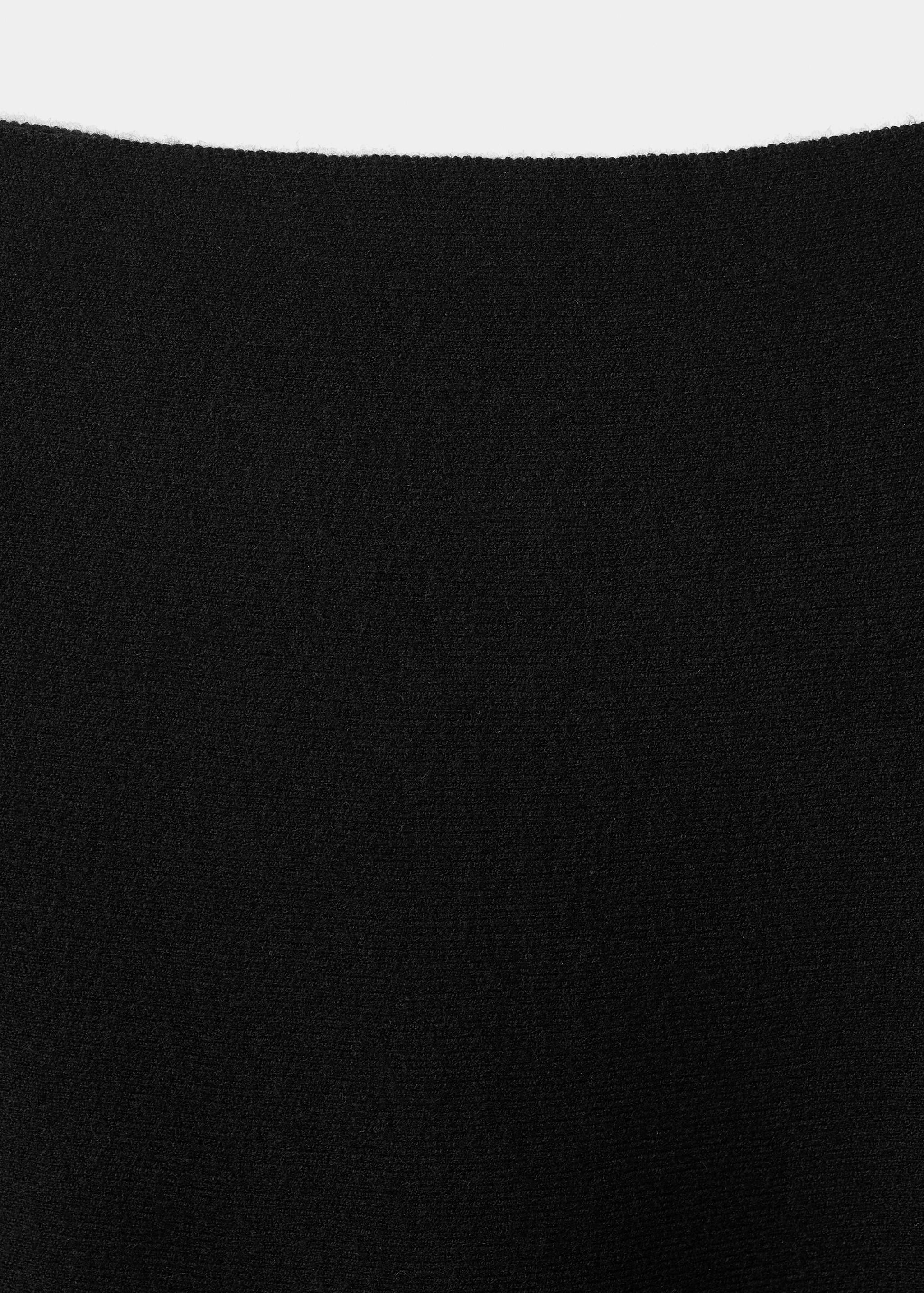 Flared knitted skirt - Details of the article 8