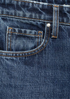 Straight-leg jeans with openings — Dark Blue 8
