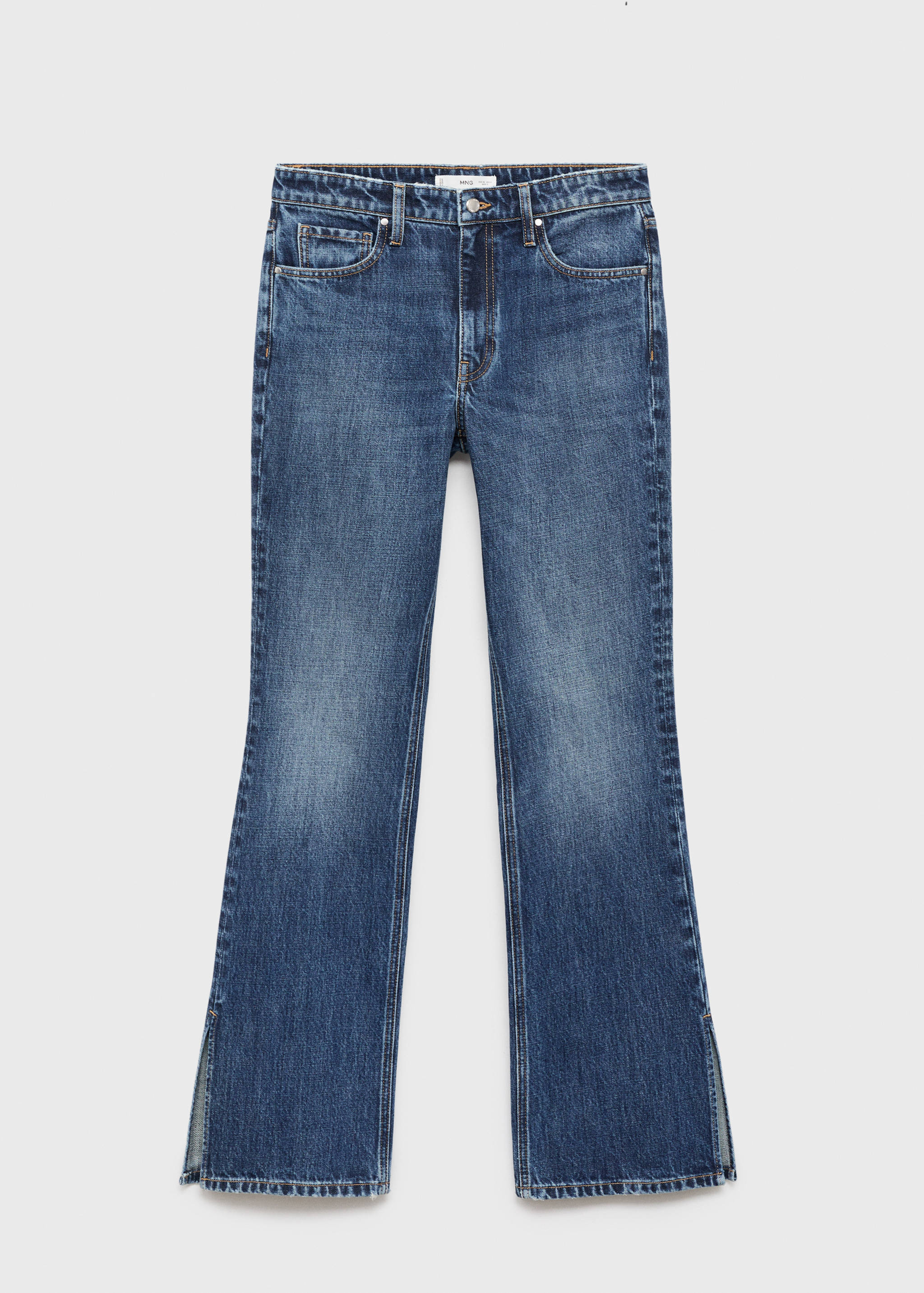 Yırtmaçlı düz kesim jean - Modelsiz ürün
