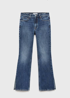 Straight-leg jeans with openings — Dark Blue 6