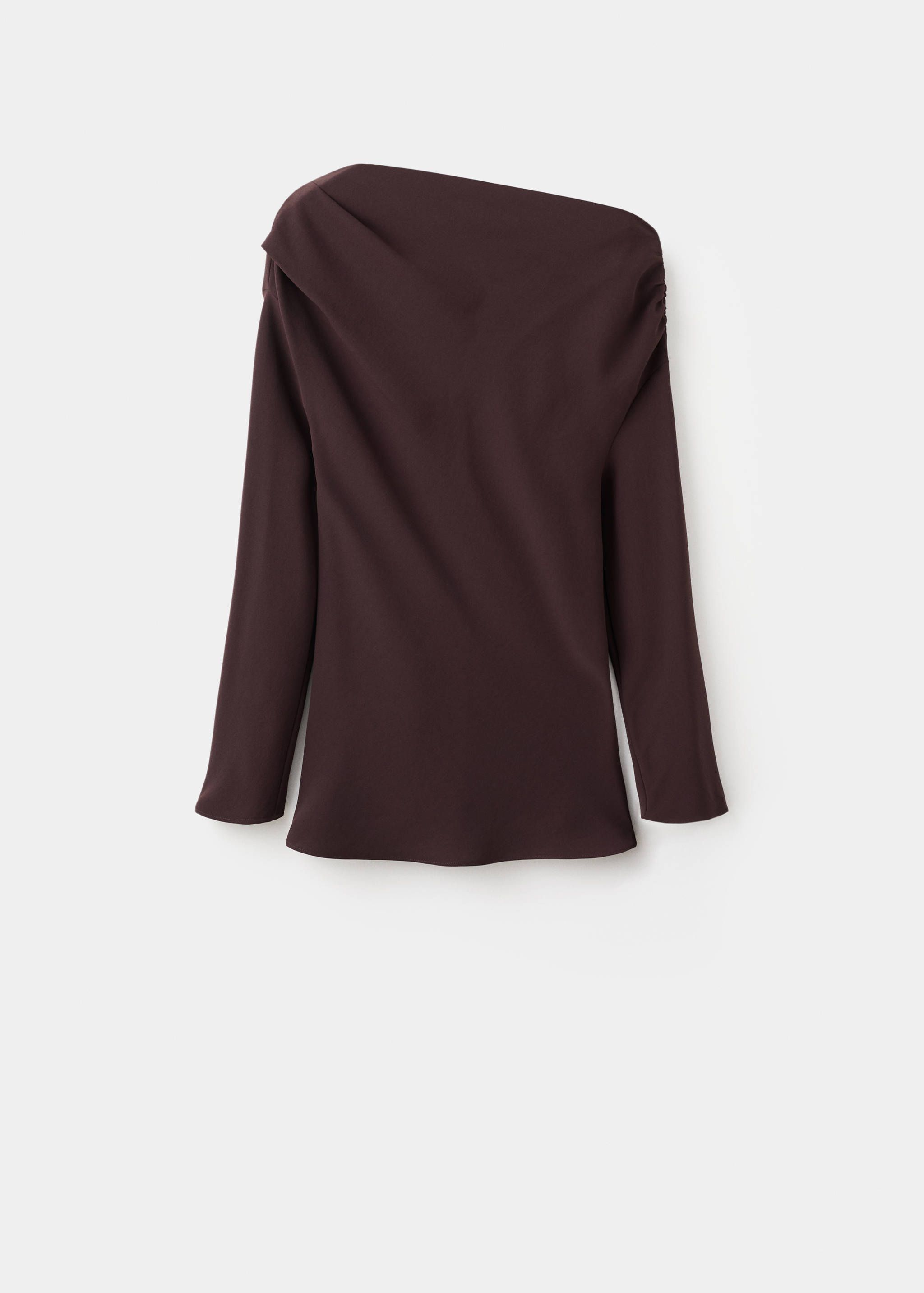 Blouse with asymmetrical neckline - Article without model