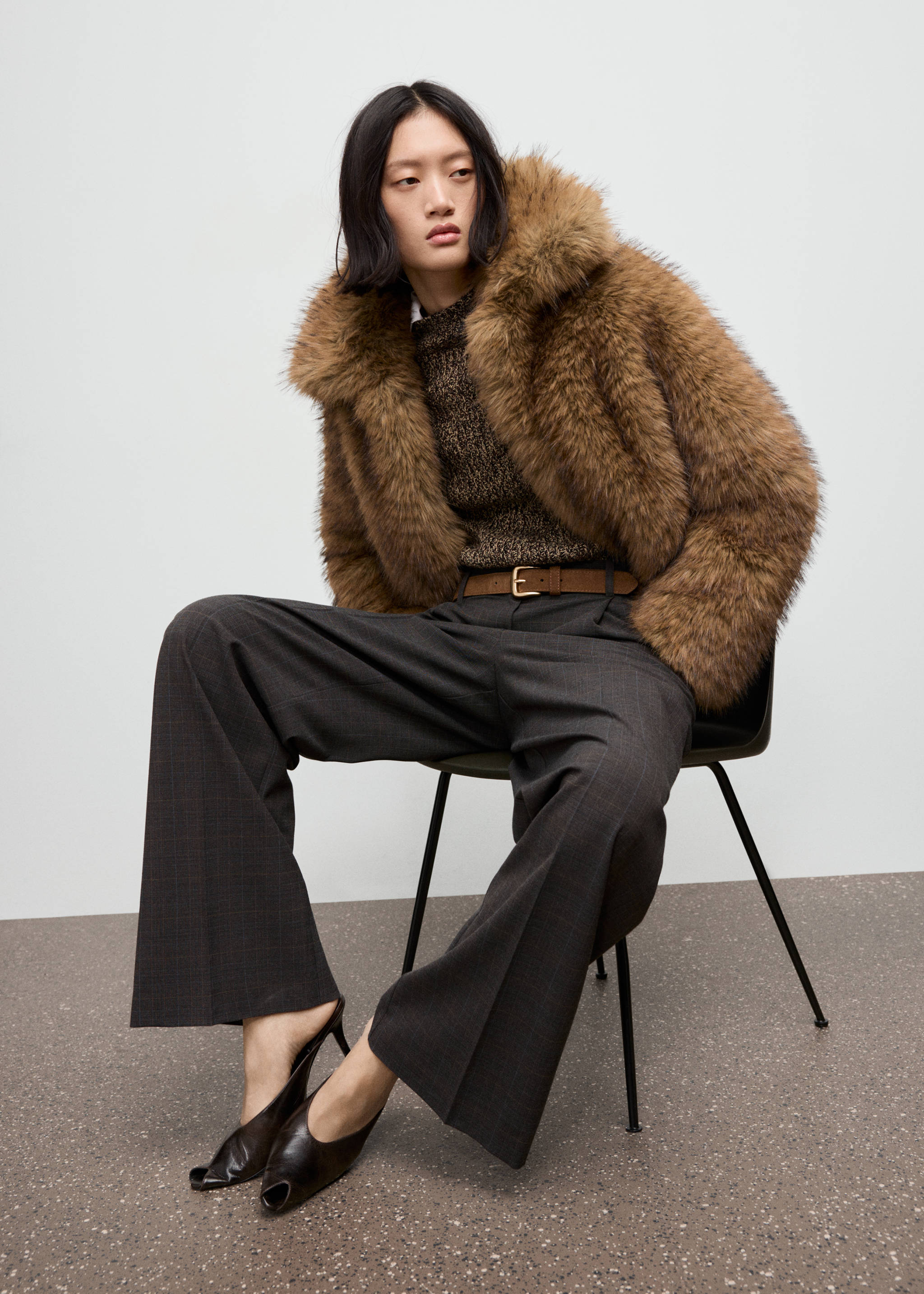 Pantalon à carreaux à pinces - Détail de l'article 2