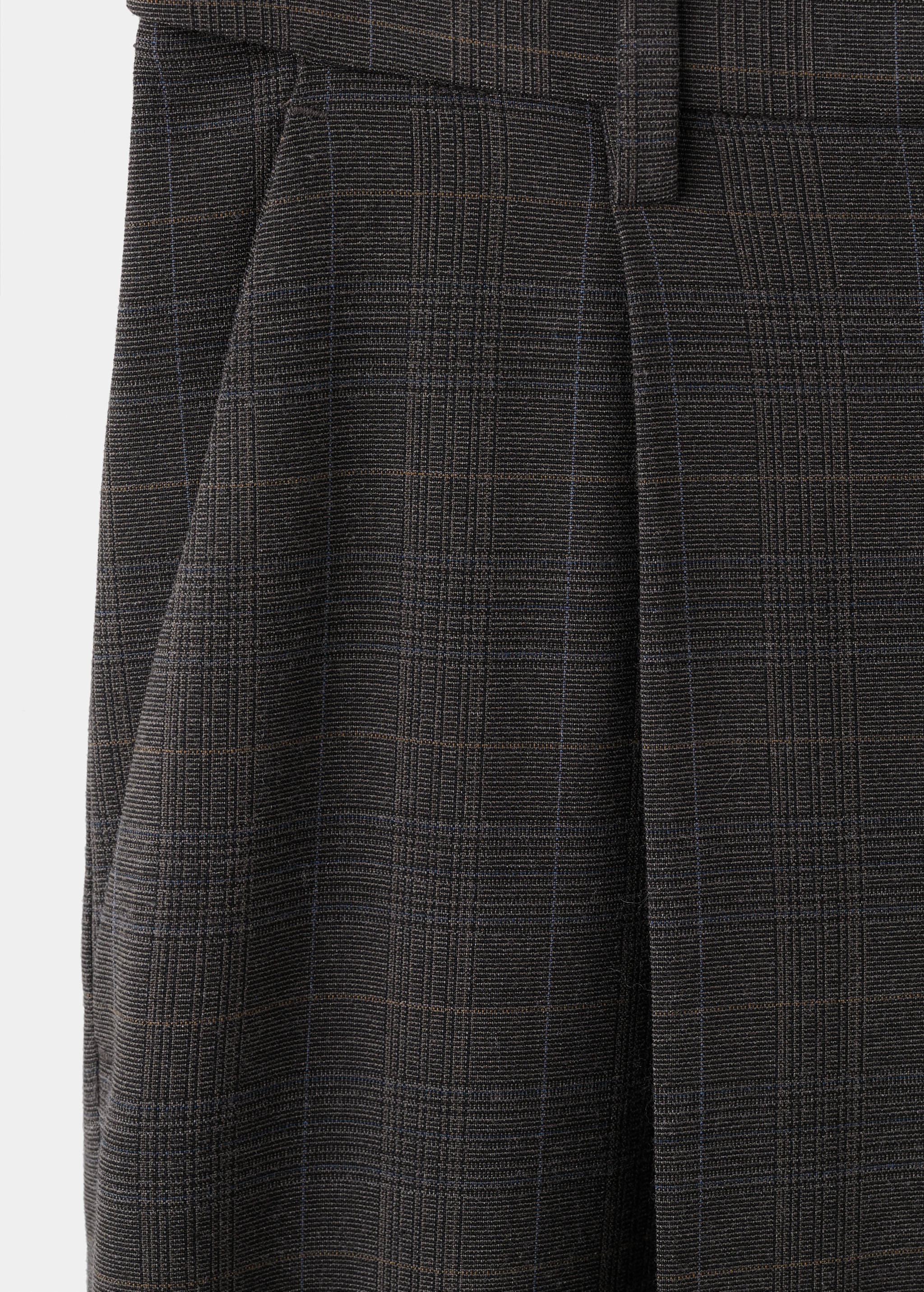 Pantalon à carreaux à pinces - Détail de l'article 0