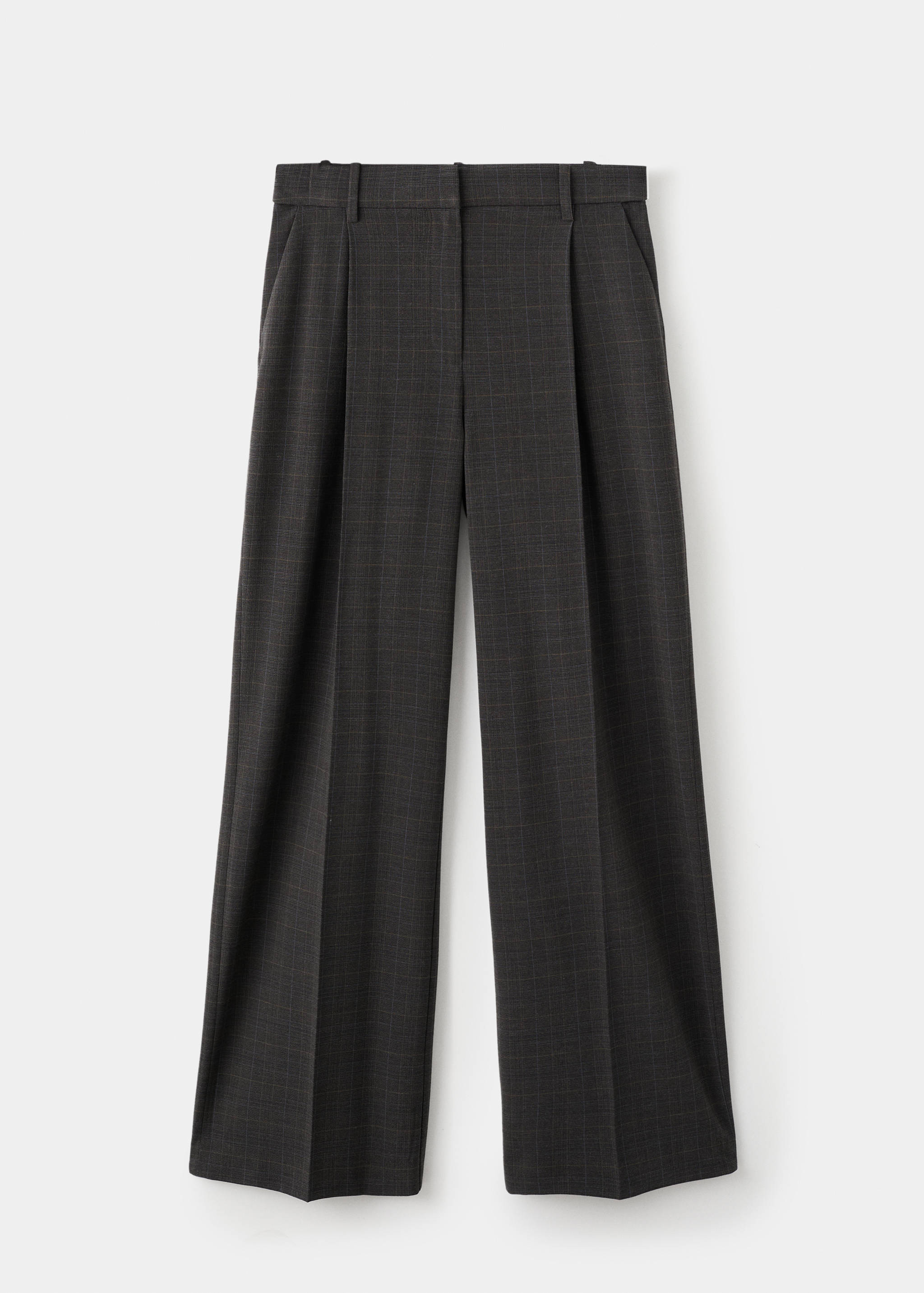 Check pleated trousers - Article without model