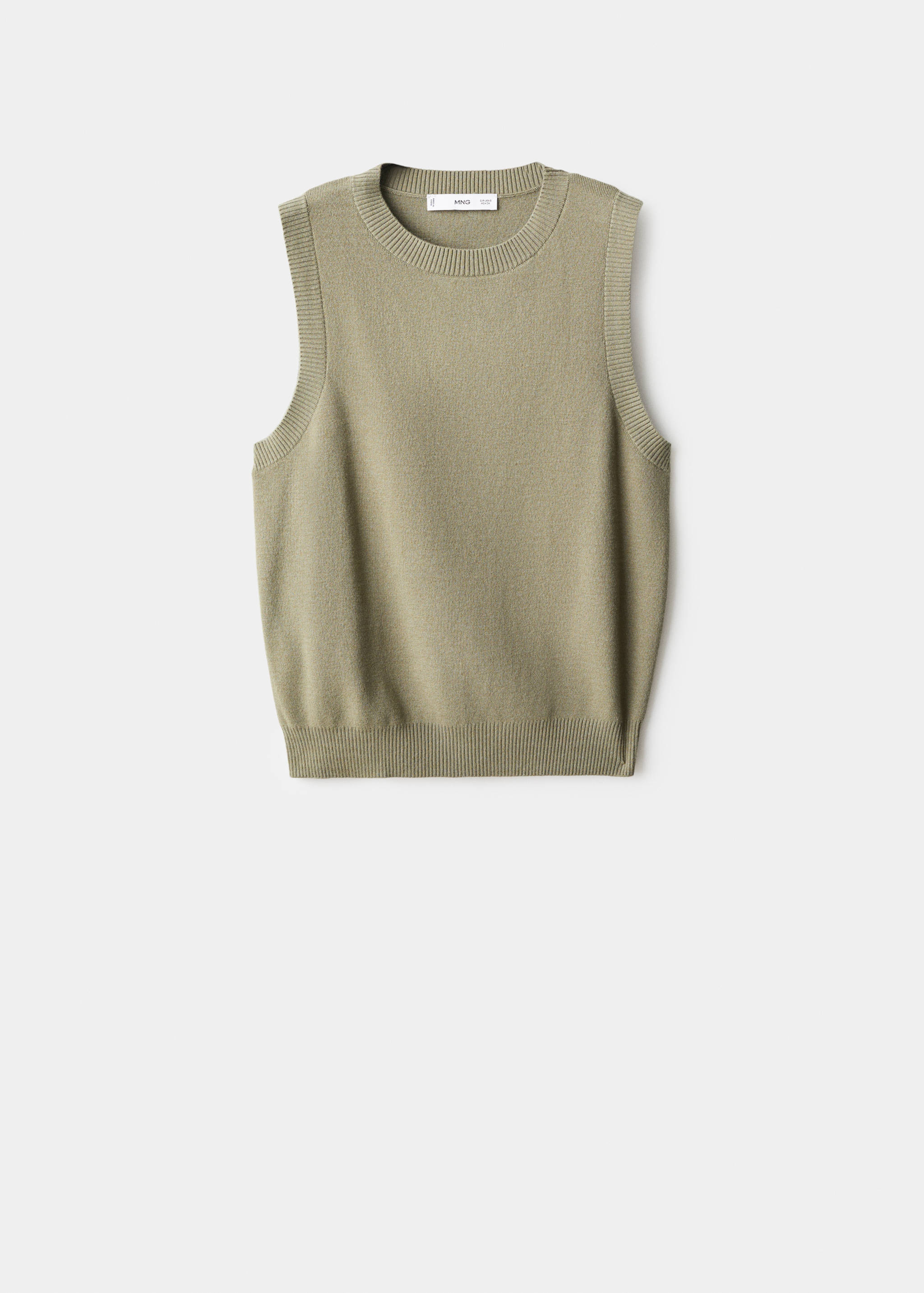 Трикотажный топ на бретелях - Изделие без модели