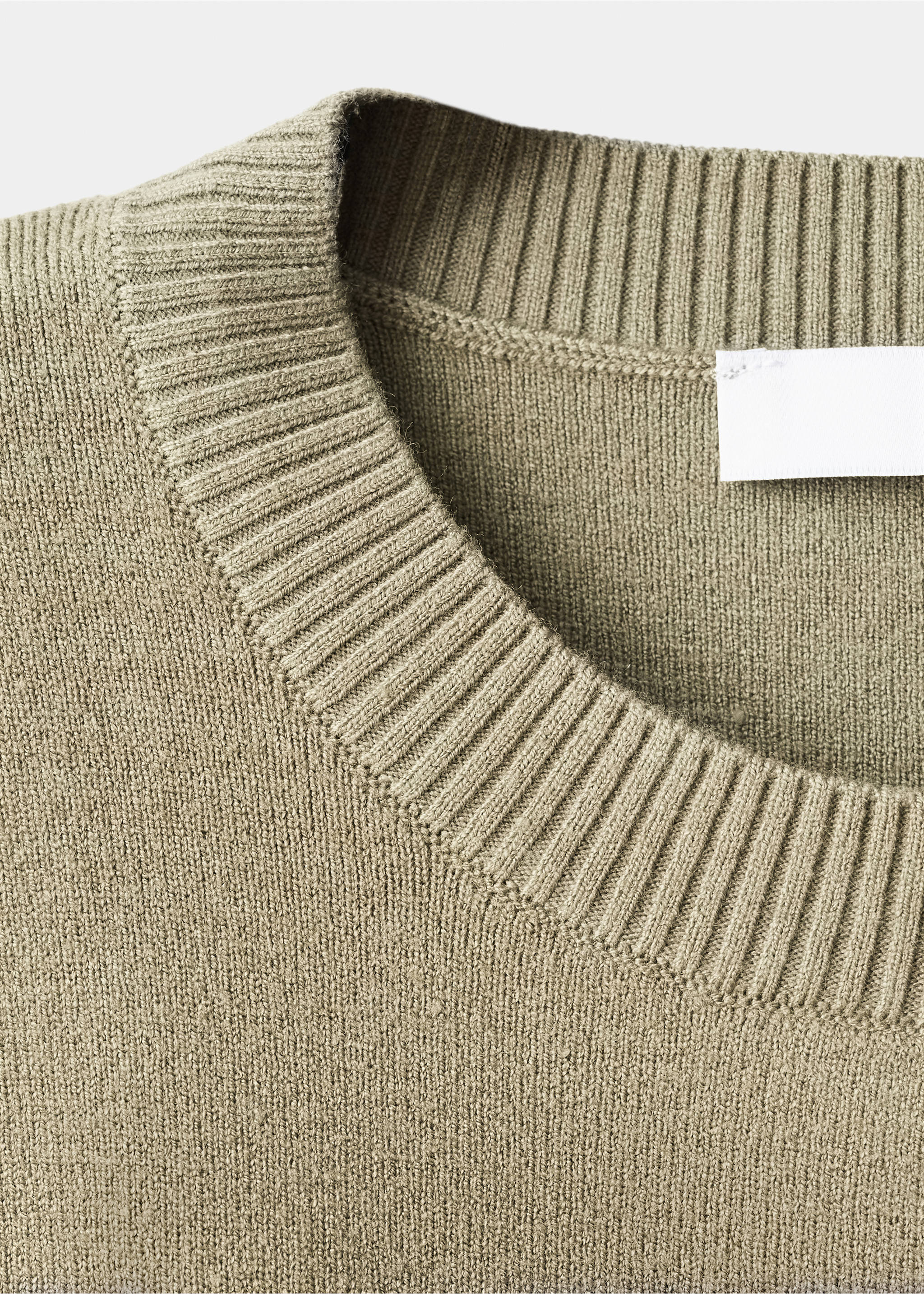 Knit strap top - Details of the article 8, Khaki. Ref: 17087793-00.