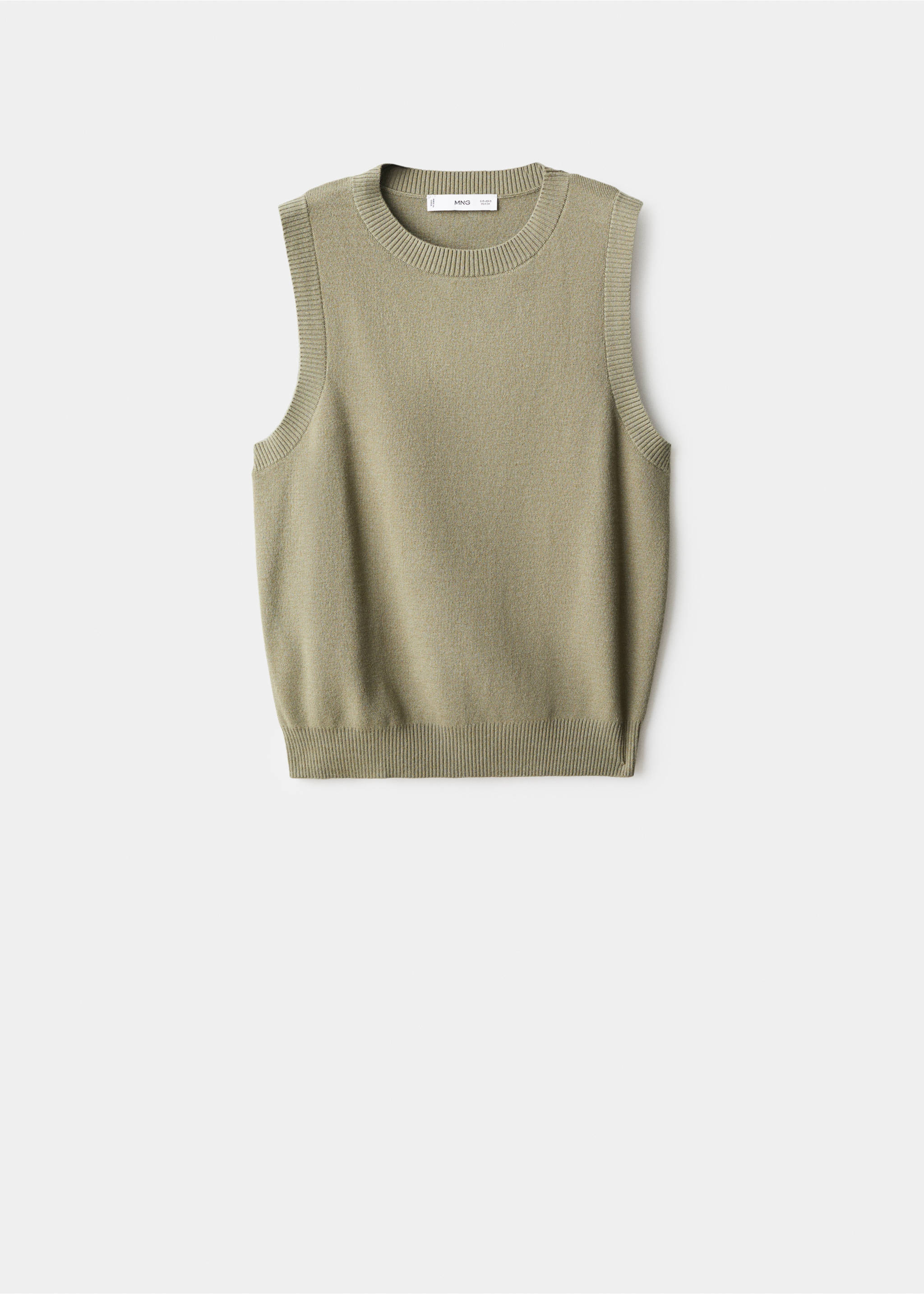 Knit strap top - Article without model, Khaki. Ref: 17087793-00.