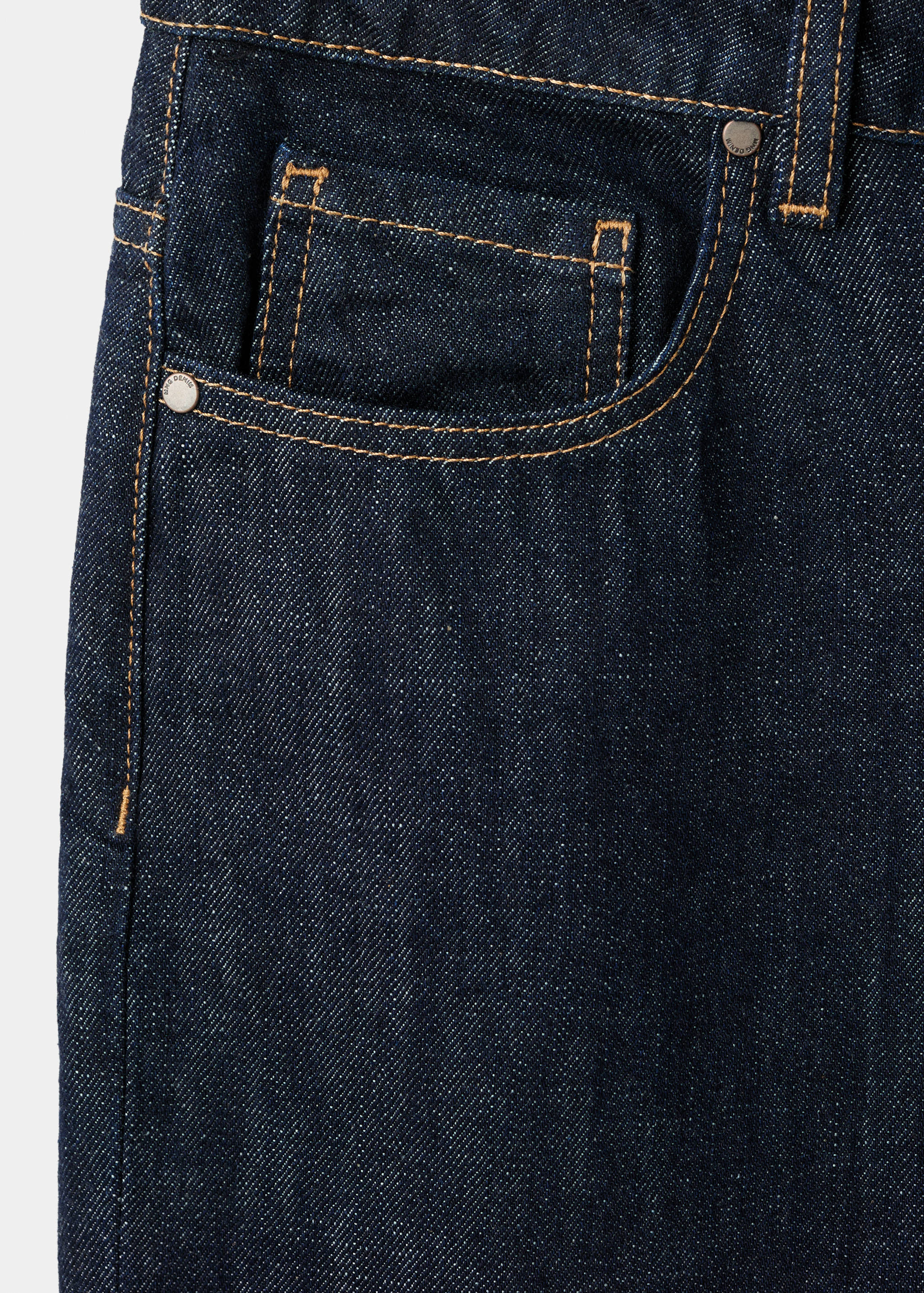Straight-leg jeans with placket - Details of the article 0