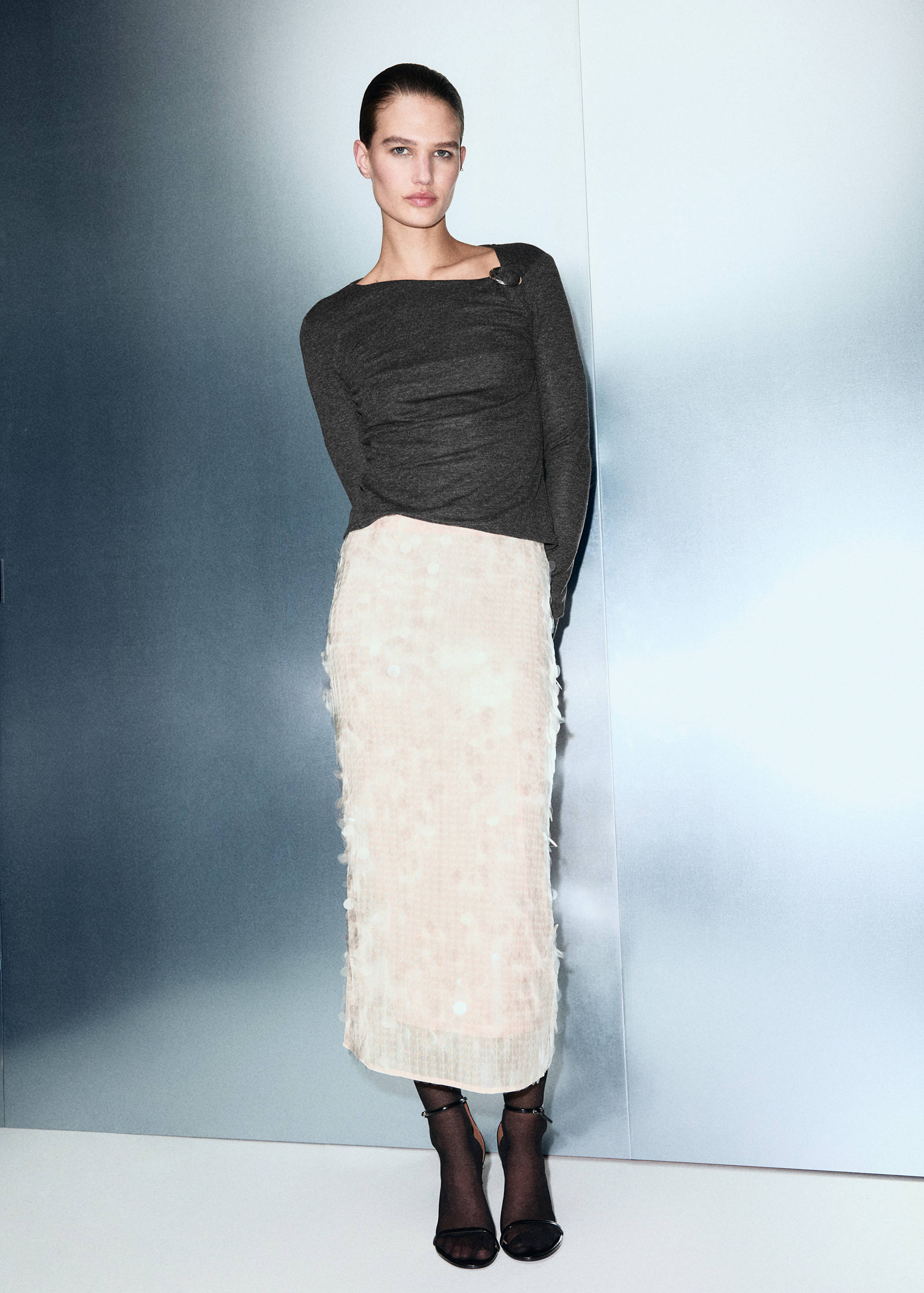 Metal detail T-shirt - General plane