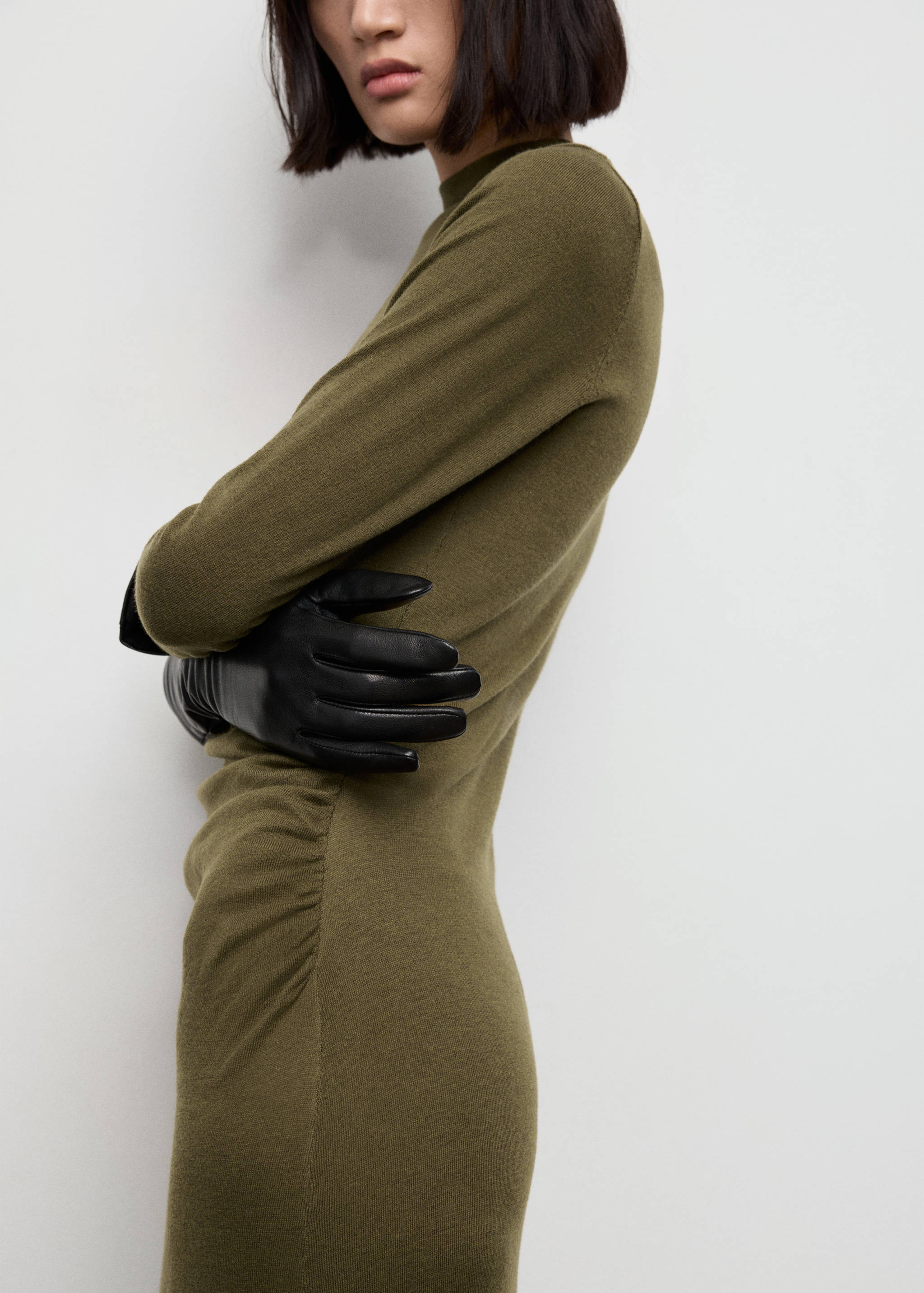 Perkins-neck knitted dress - Details of the article 6