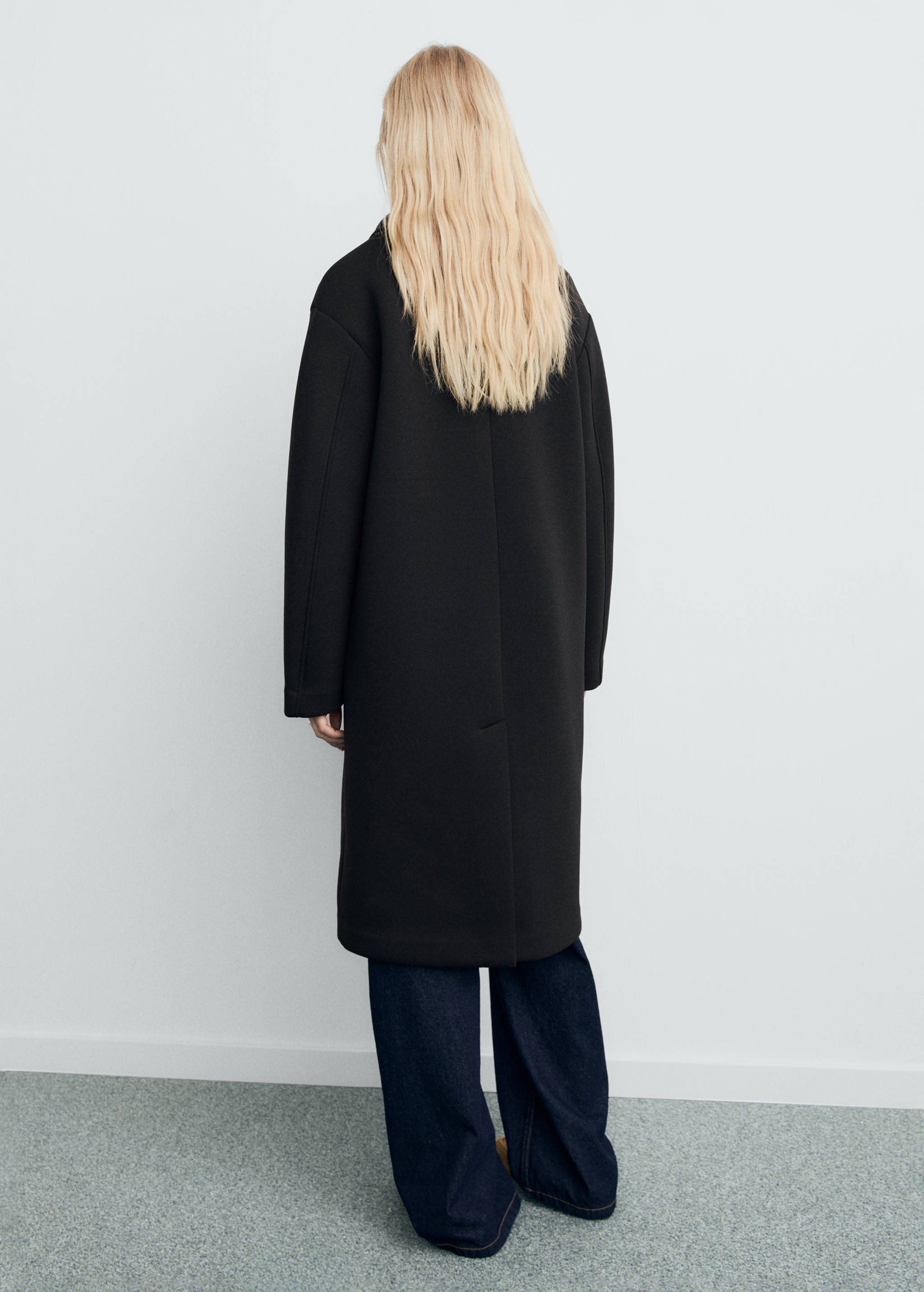 Long combined coat - Reverse of the article
