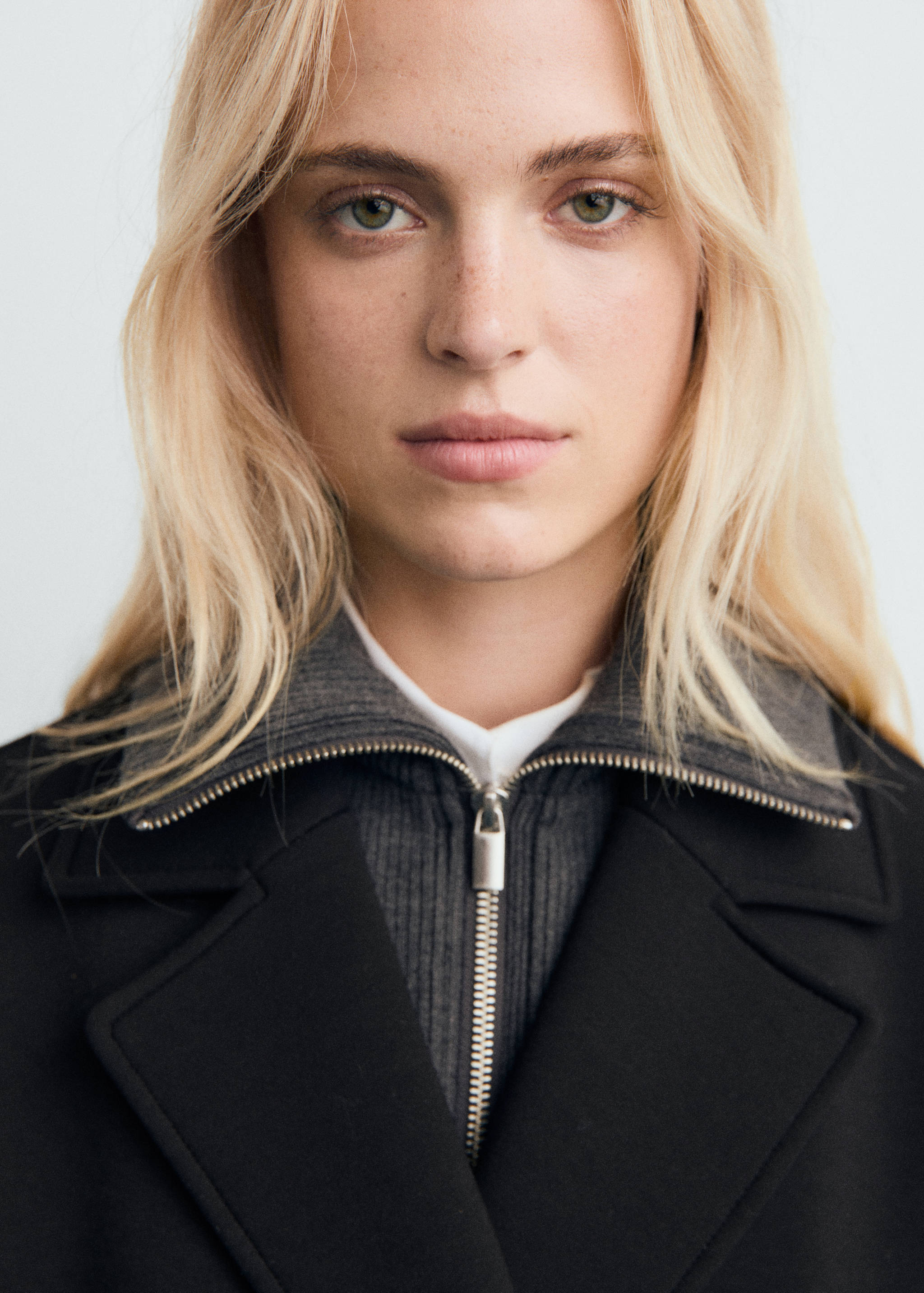 Long combined coat - Details of the article 1