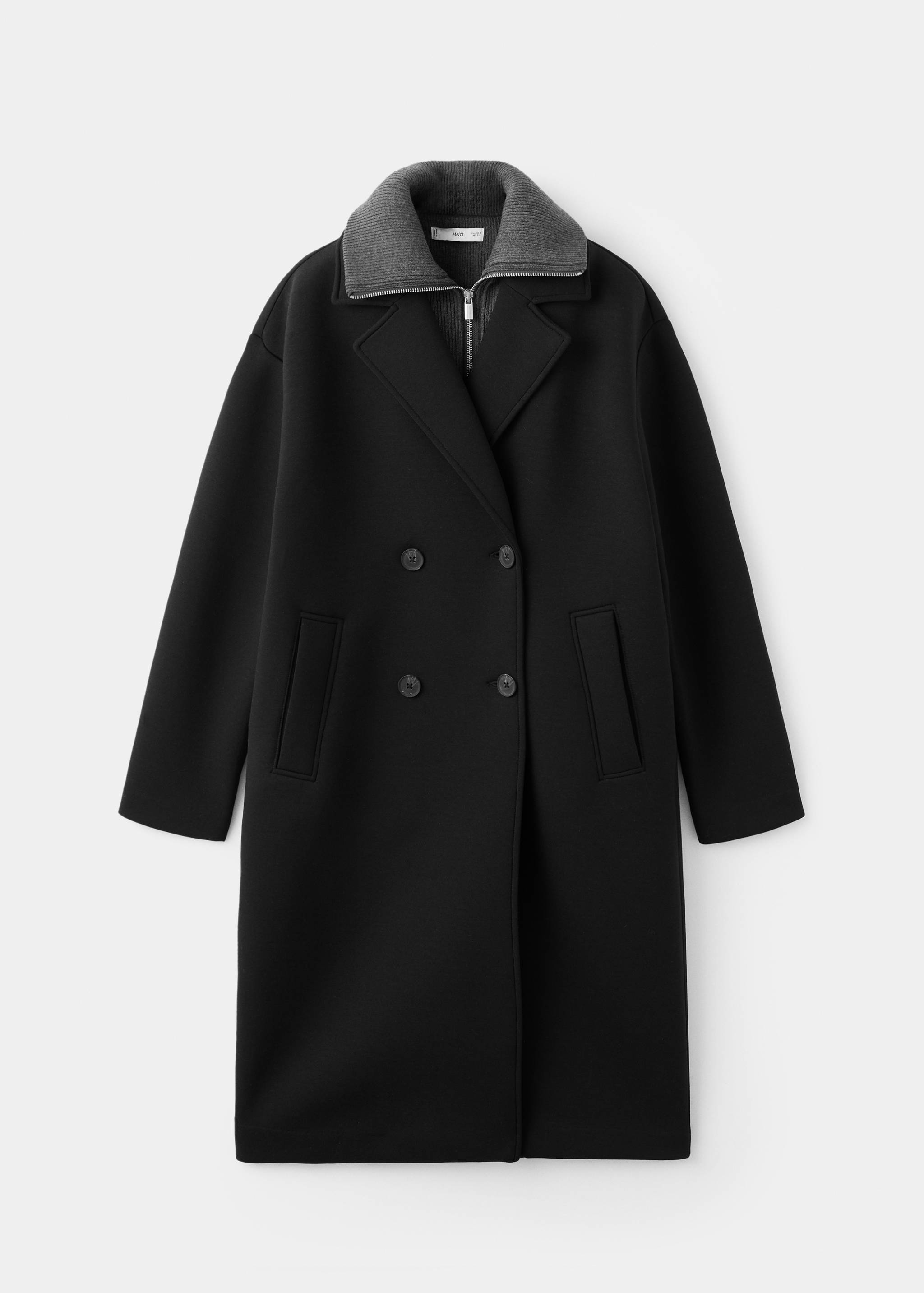 Cappotto lungo combinato - Articolo senza modello