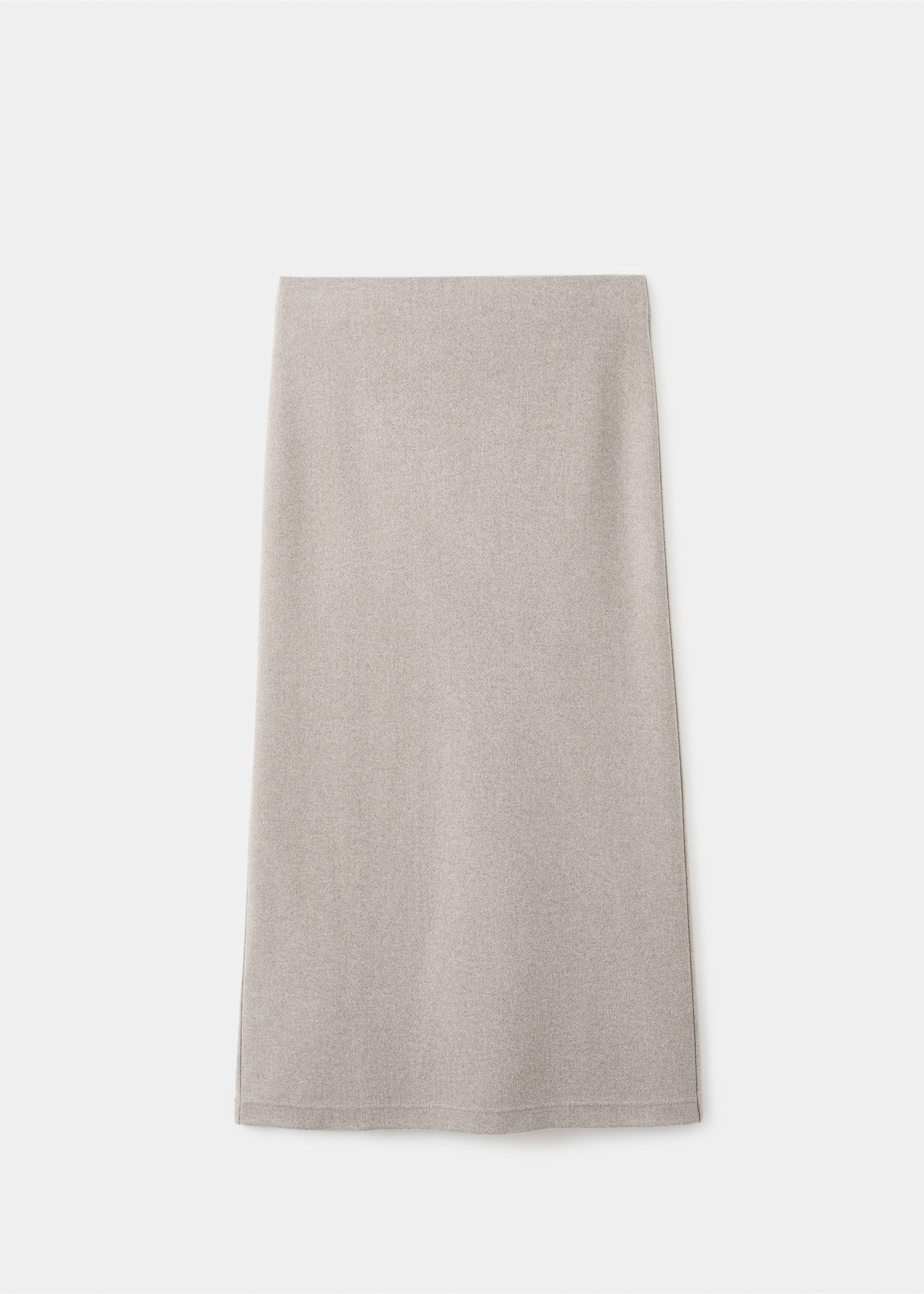 Long skirt with elastic waist - Article without model, Medium Brown. Ref: 17087802-00.
