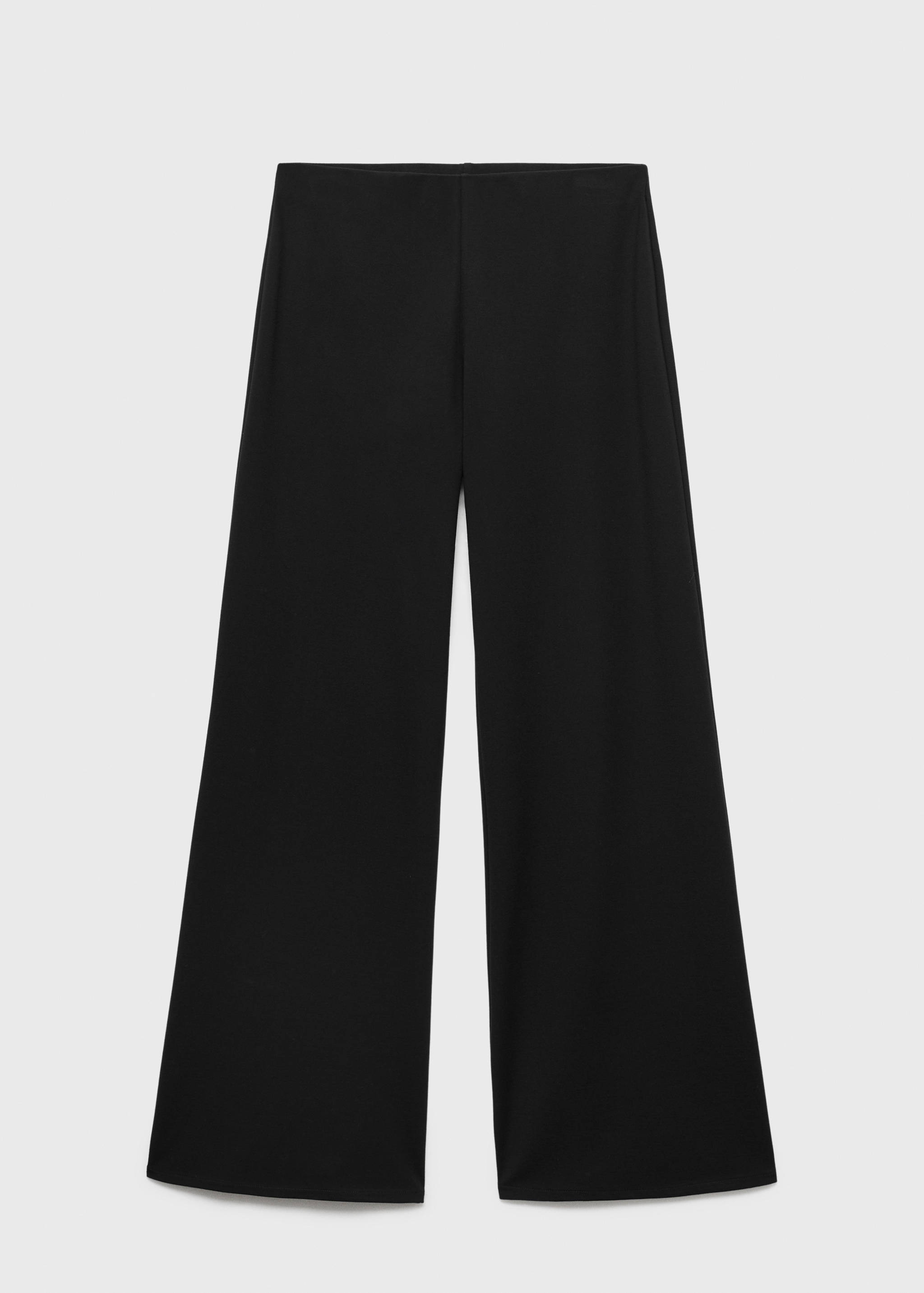 Straight-fit trousers with elastic waist - Article without model