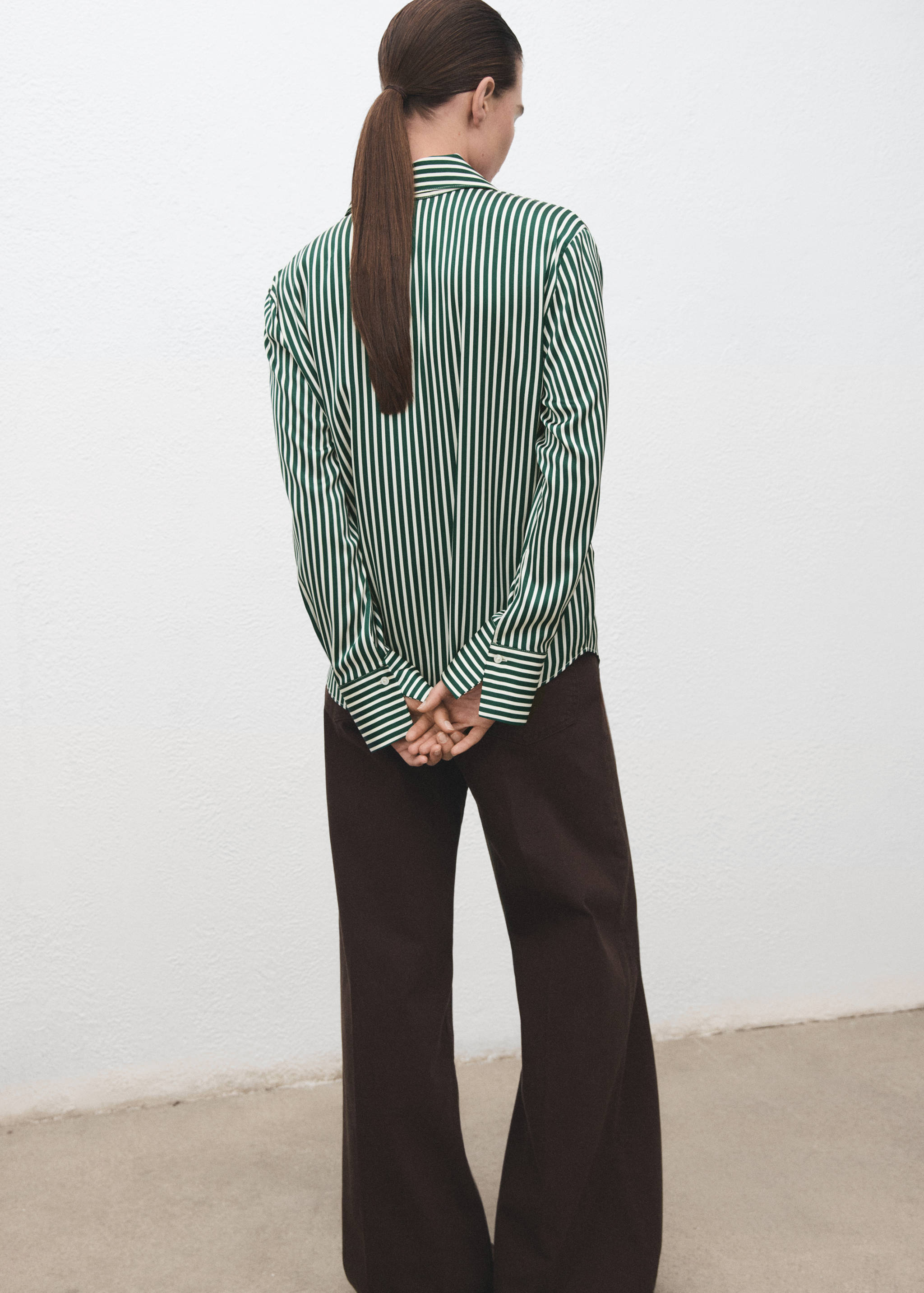 Combined striped shirt - Reverse of the article