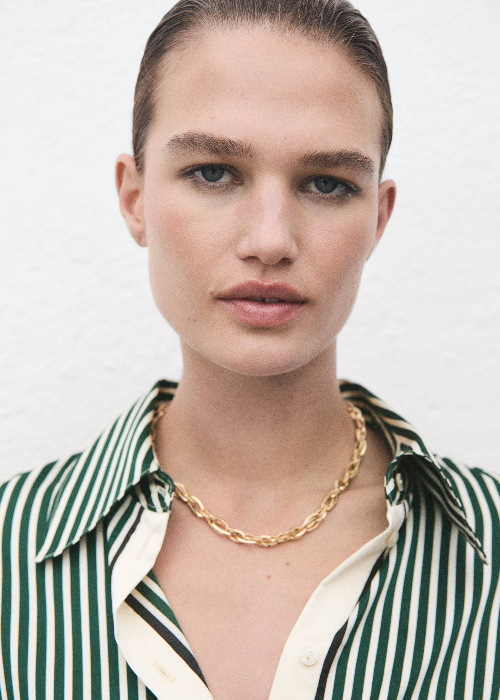 Combined striped shirt - Details of the article 1