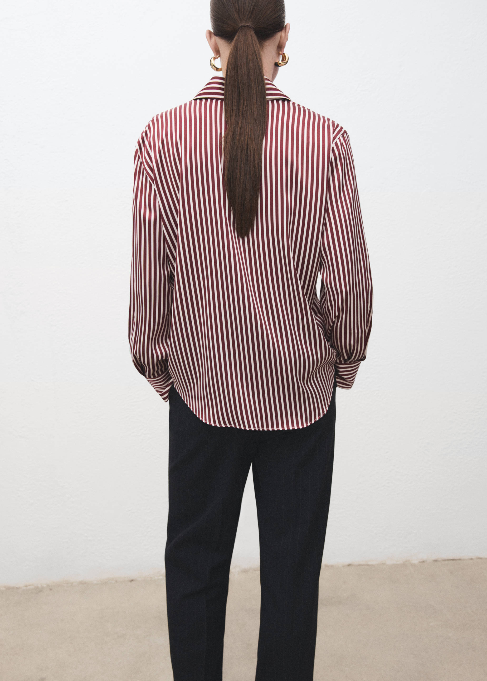 Combined striped shirt - Reverse of the article