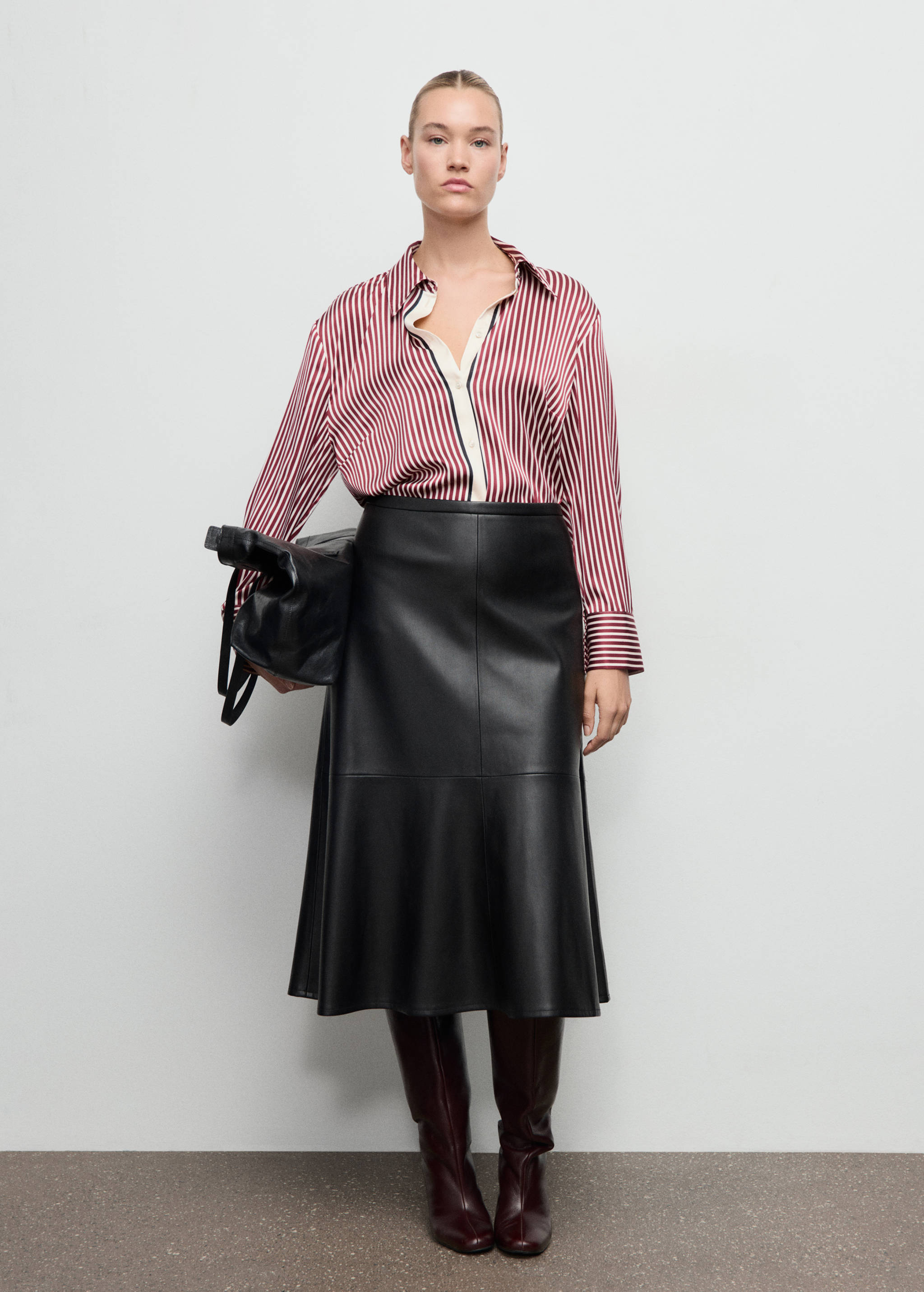 Combined striped shirt - Details of the article 3