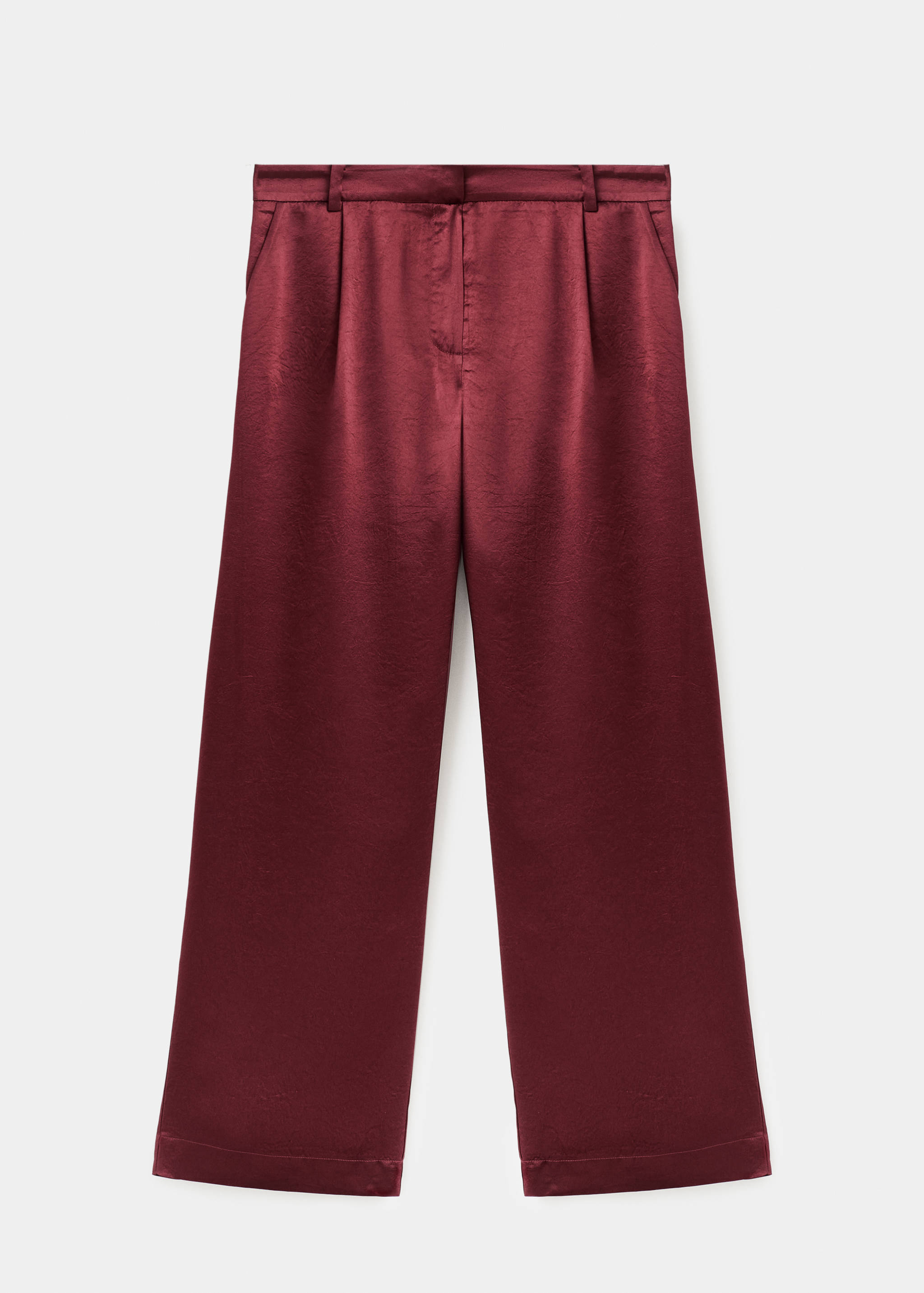 بنطلون واسع الساق ساتيني - منتج دون نموذج