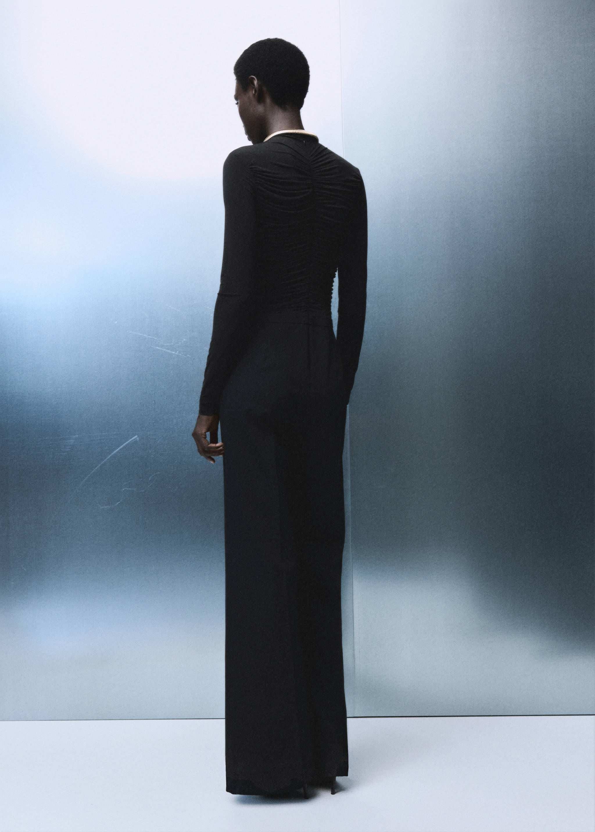 Combined ruched jumpsuit - Reverse of the article
