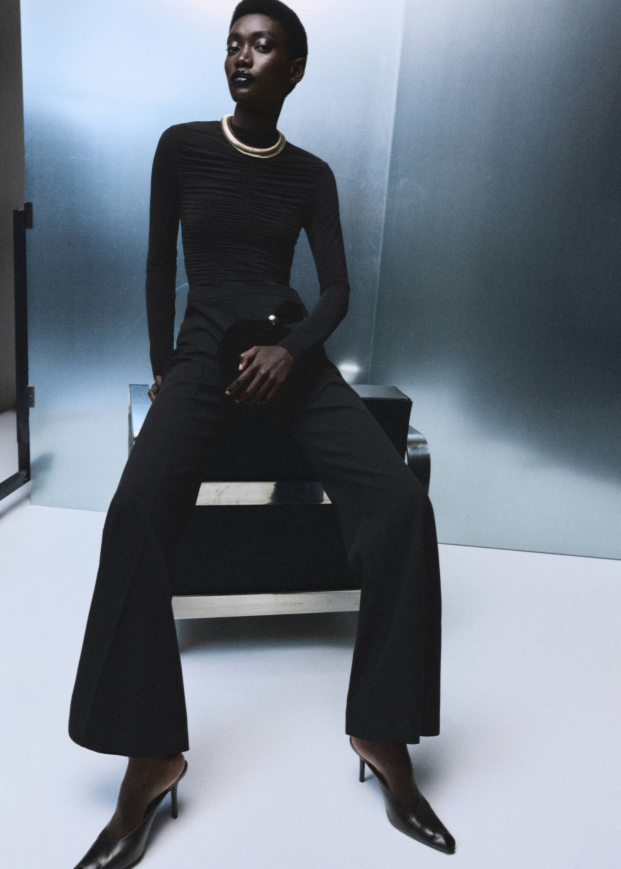 Combined ruched jumpsuit - Details of the article 2