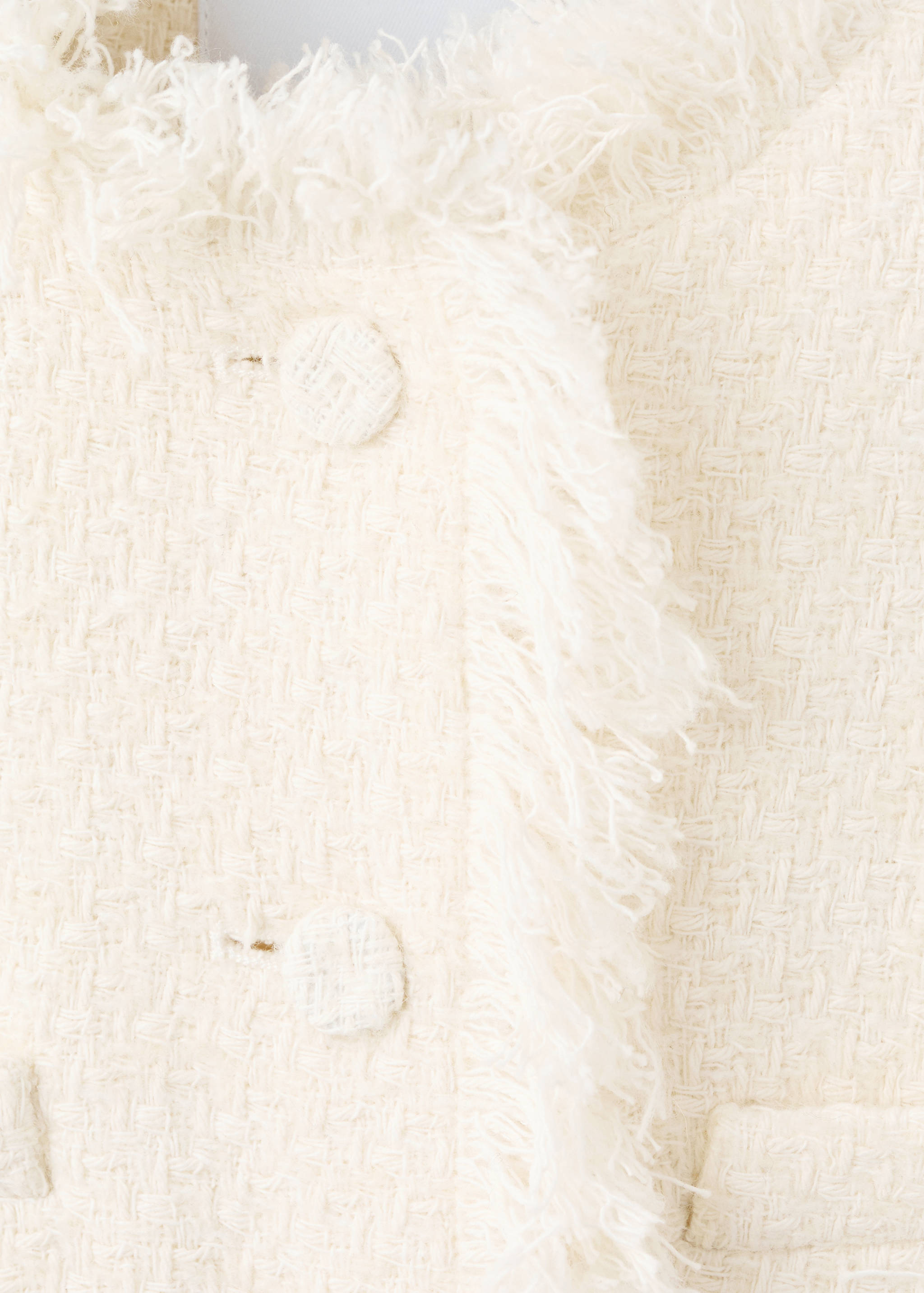 Veste tweed bords effilochés - Détail de l'article 0