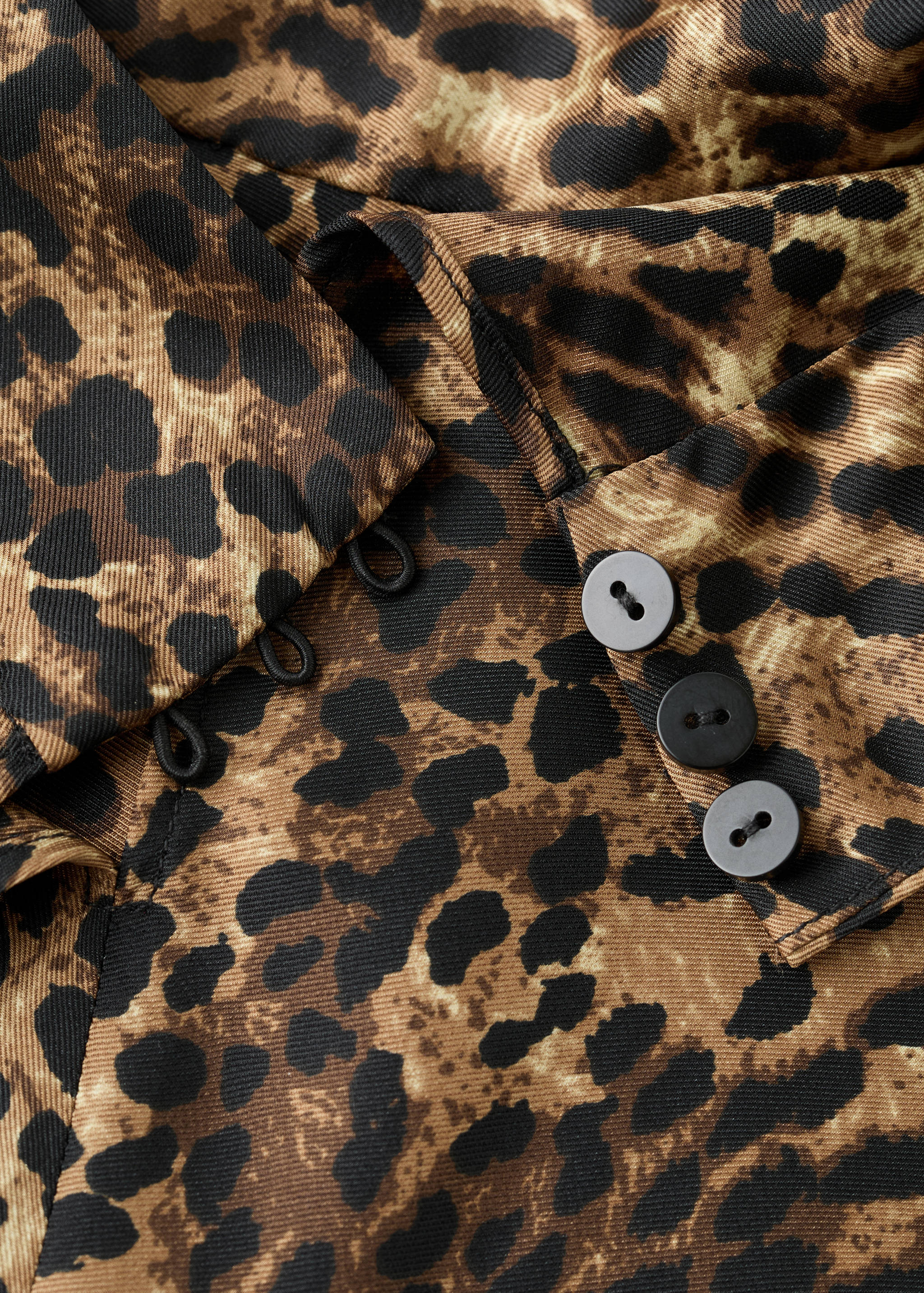 Leopard-print satin blouse - Details of the article 8