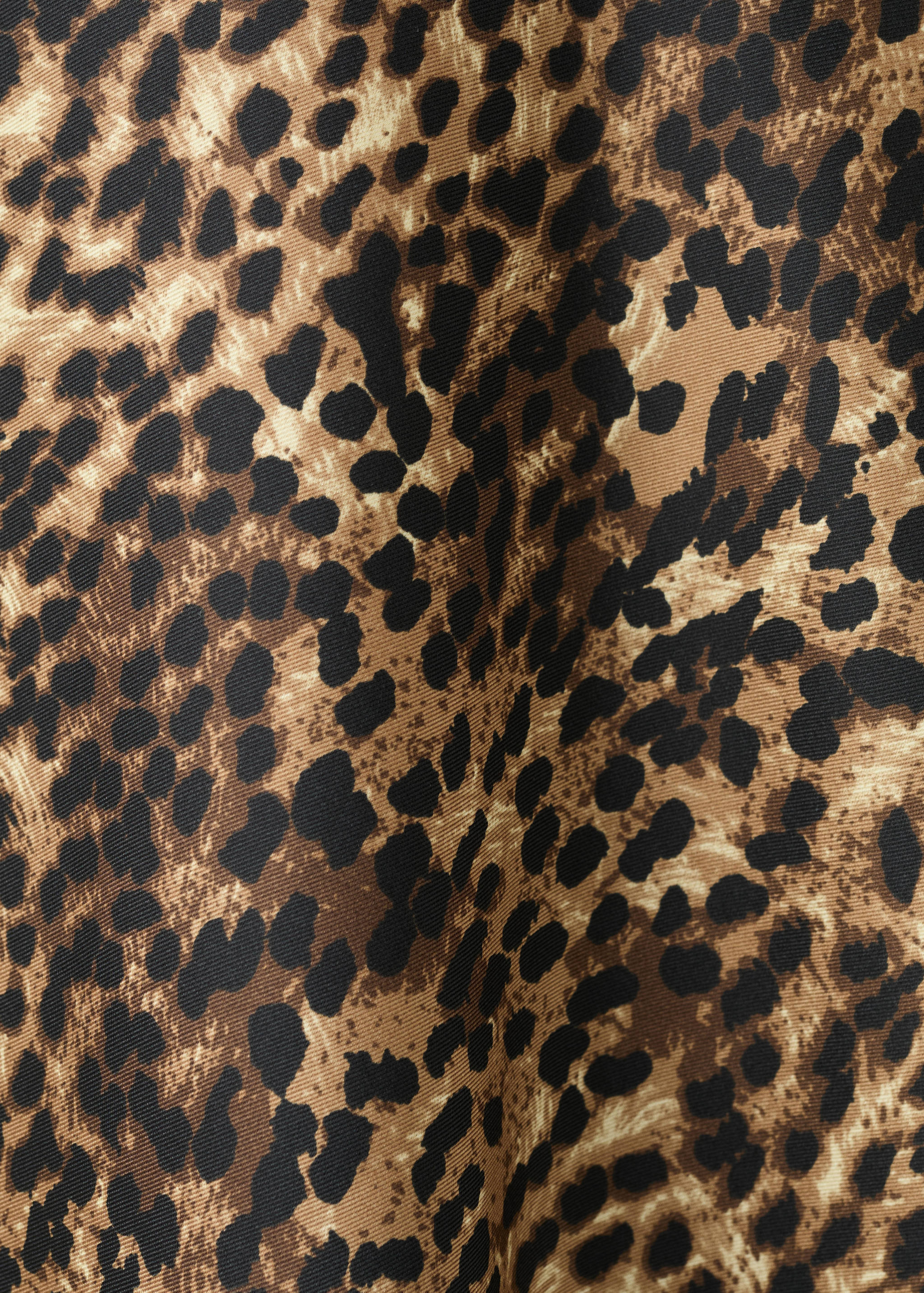 Leopard-print satin blouse - Details of the article 0