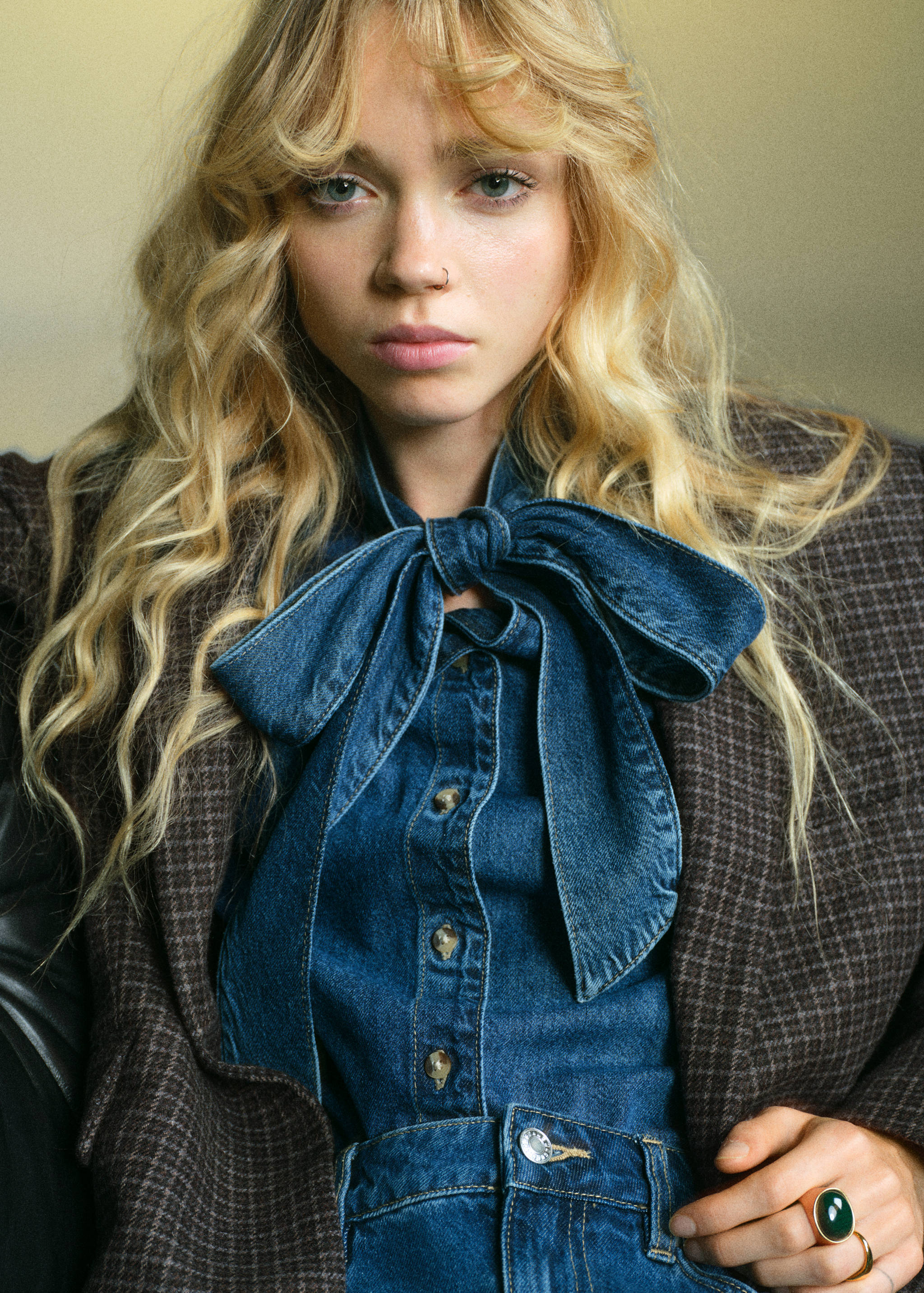 Wool check blazer - Details of the article 1