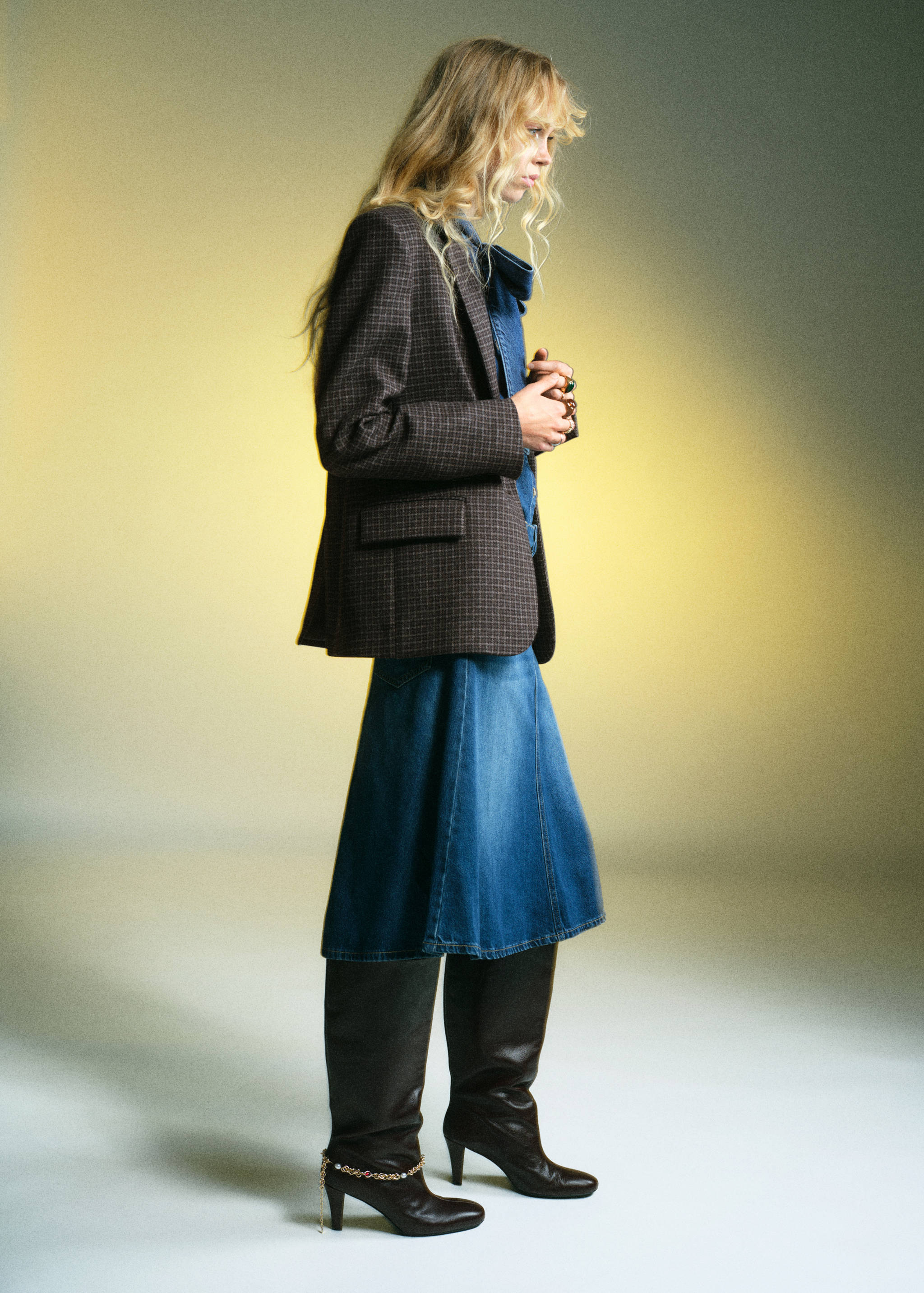 Wool check blazer - Details of the article 2